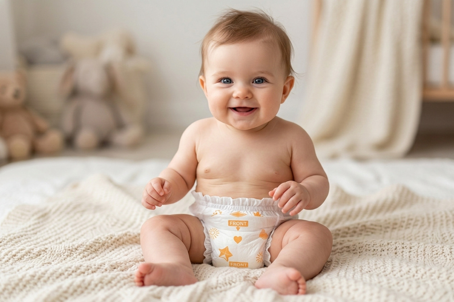 Image of Fisiqua Baby Pants Diaper Extra Absorb |Large (L) | 9 - 14 kg| 10pcs | Pant Diapers - L