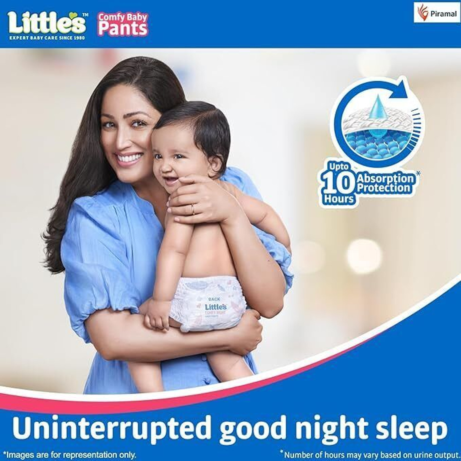 Image of Little's Comfy Night Baby Pants Premium Overnight Absorption Protection Baby Diapers Pant Diapers - L