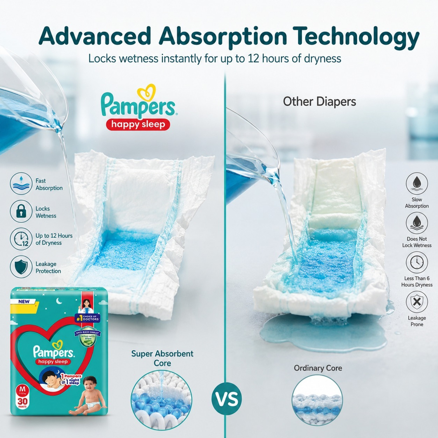 Image of Pampers Pampers Active Baby Diapers Pant Diapers - M