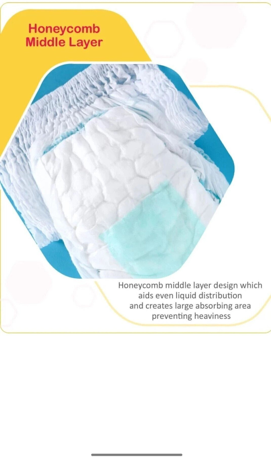 Image of babyhug Advanced Pant Style Diapers Pants ( Medium, 7-12 kg) Pant Diapers - M