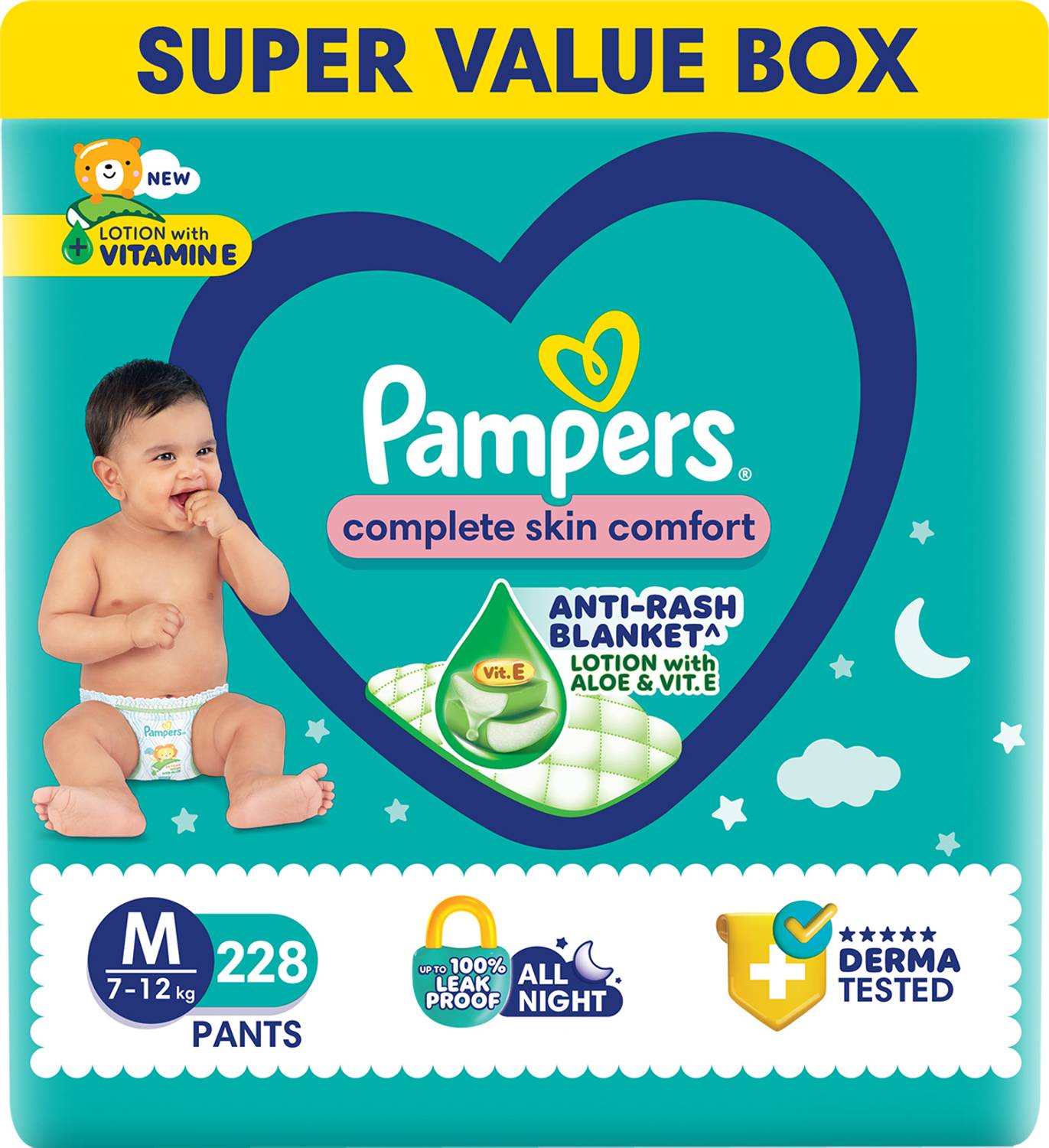 Pampers Complete Skin Comfort Pants, M - Image 1