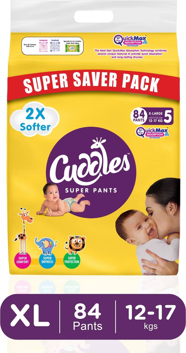 Cuddles - Super Pants Super Saver Pack Pant Style Diaper - XL (84