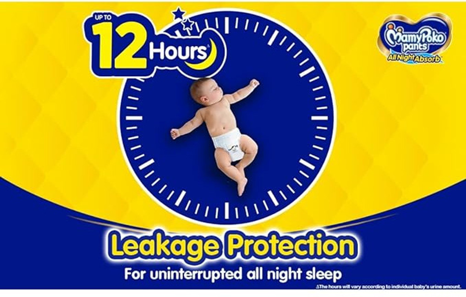 Image of MamyPoko All Night Absorb Coco Enriched baby Diaper Pants Small Size (Pack of 2) - S