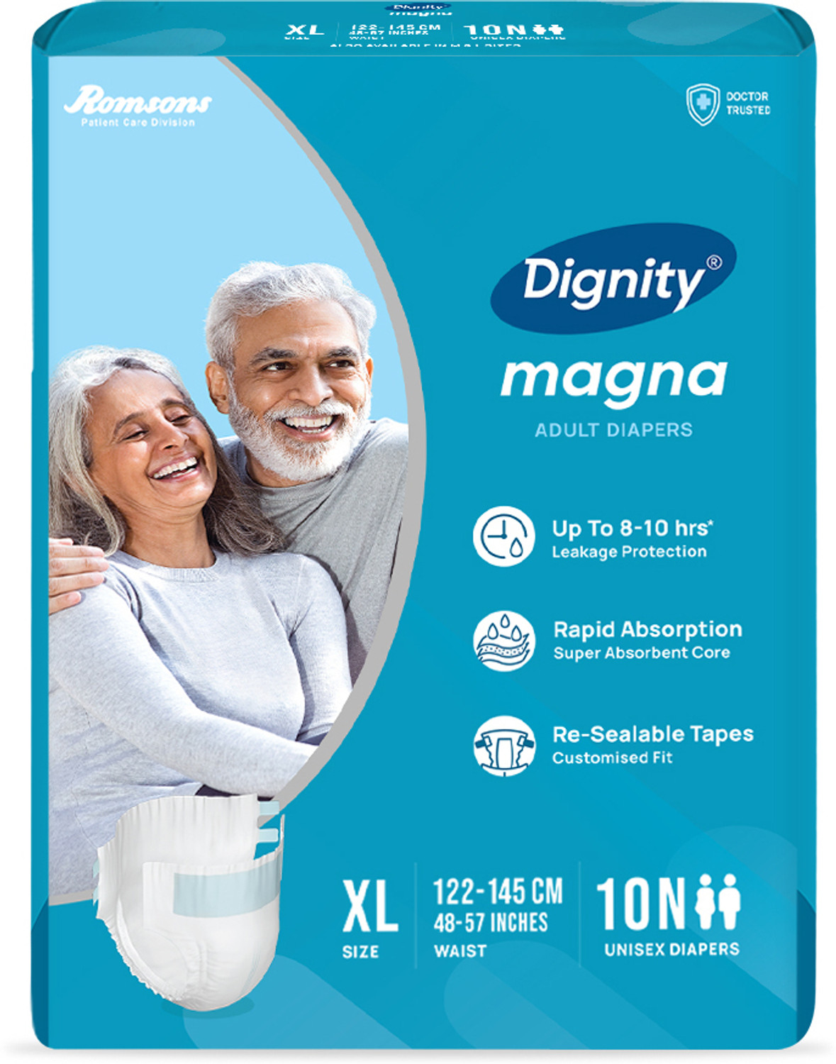 Image of DIGNITY Magna Tape Style Adult Diapers - XL