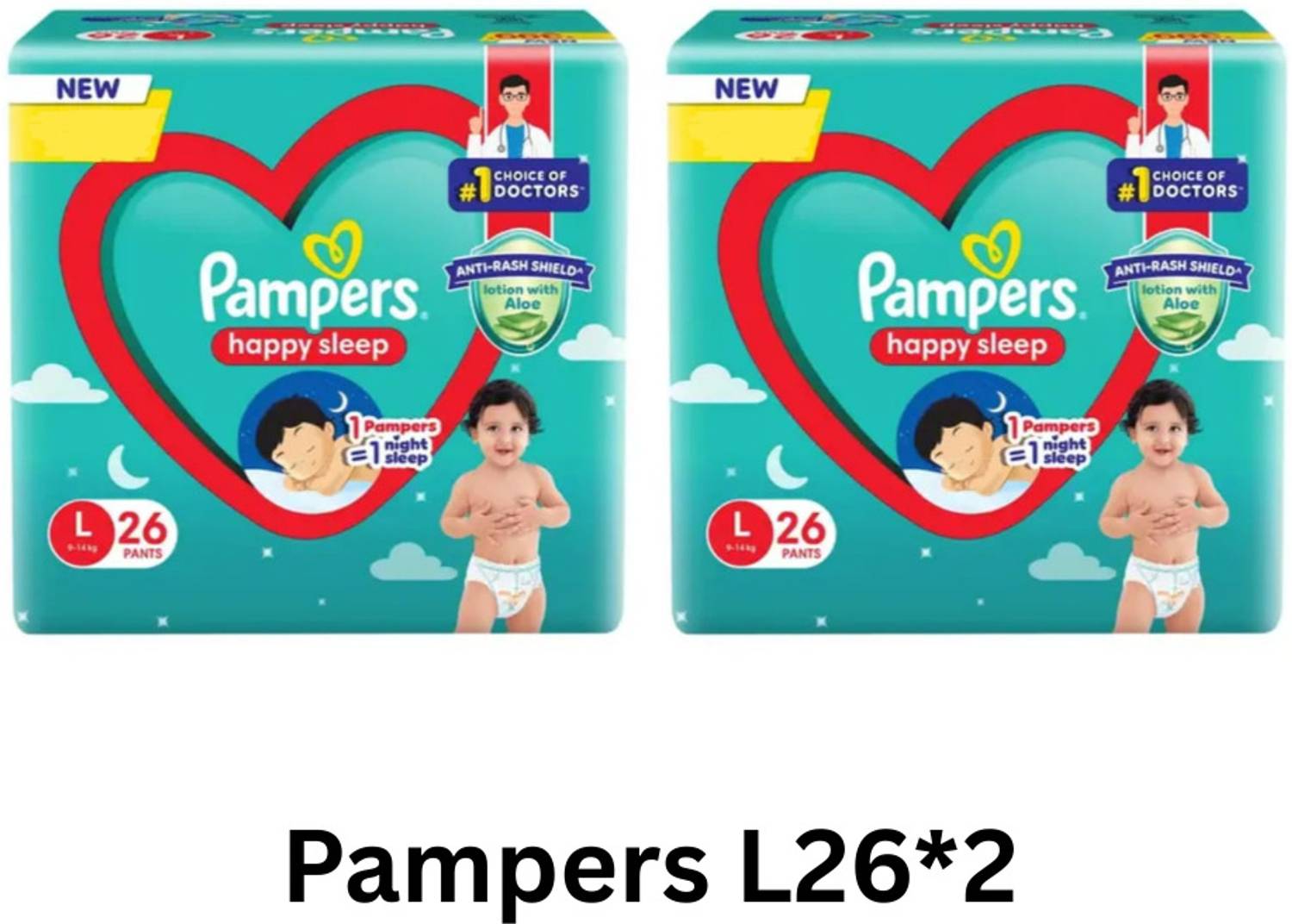 Pampers Anti rash lotion with Aloe vera baby Large size diaper pa
