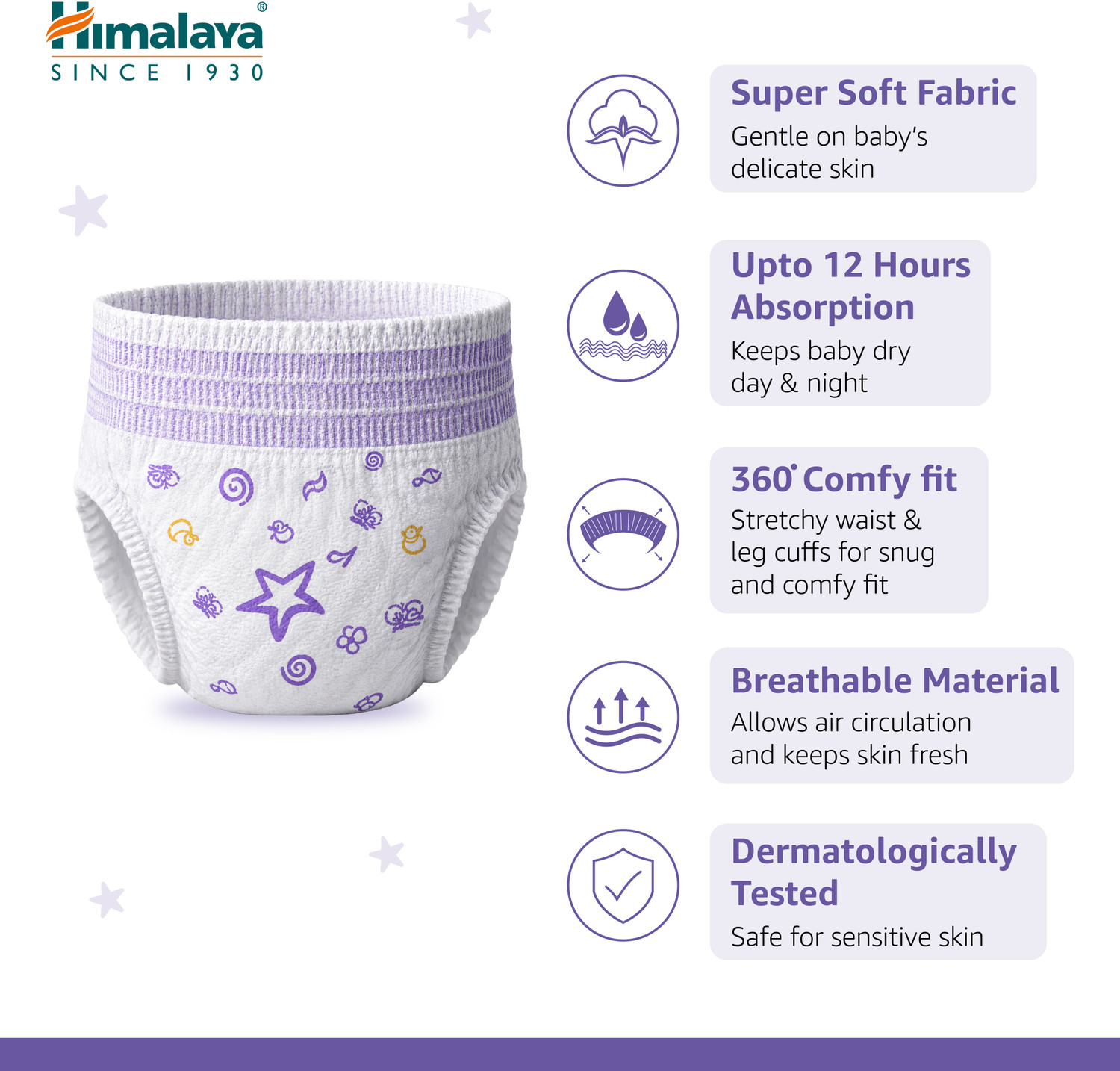 Image of HIMALAYA Soft Dry Baby Pants Diaper | 9-14 kg | Ultra Absorbent Leak-Proof Pant Diapers - L