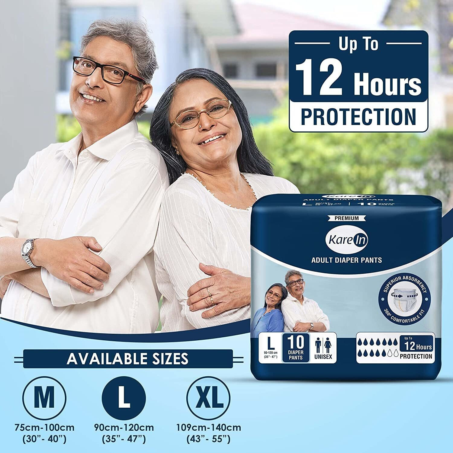 Image of KareIn Premium Pant Style Adult Diapers - L