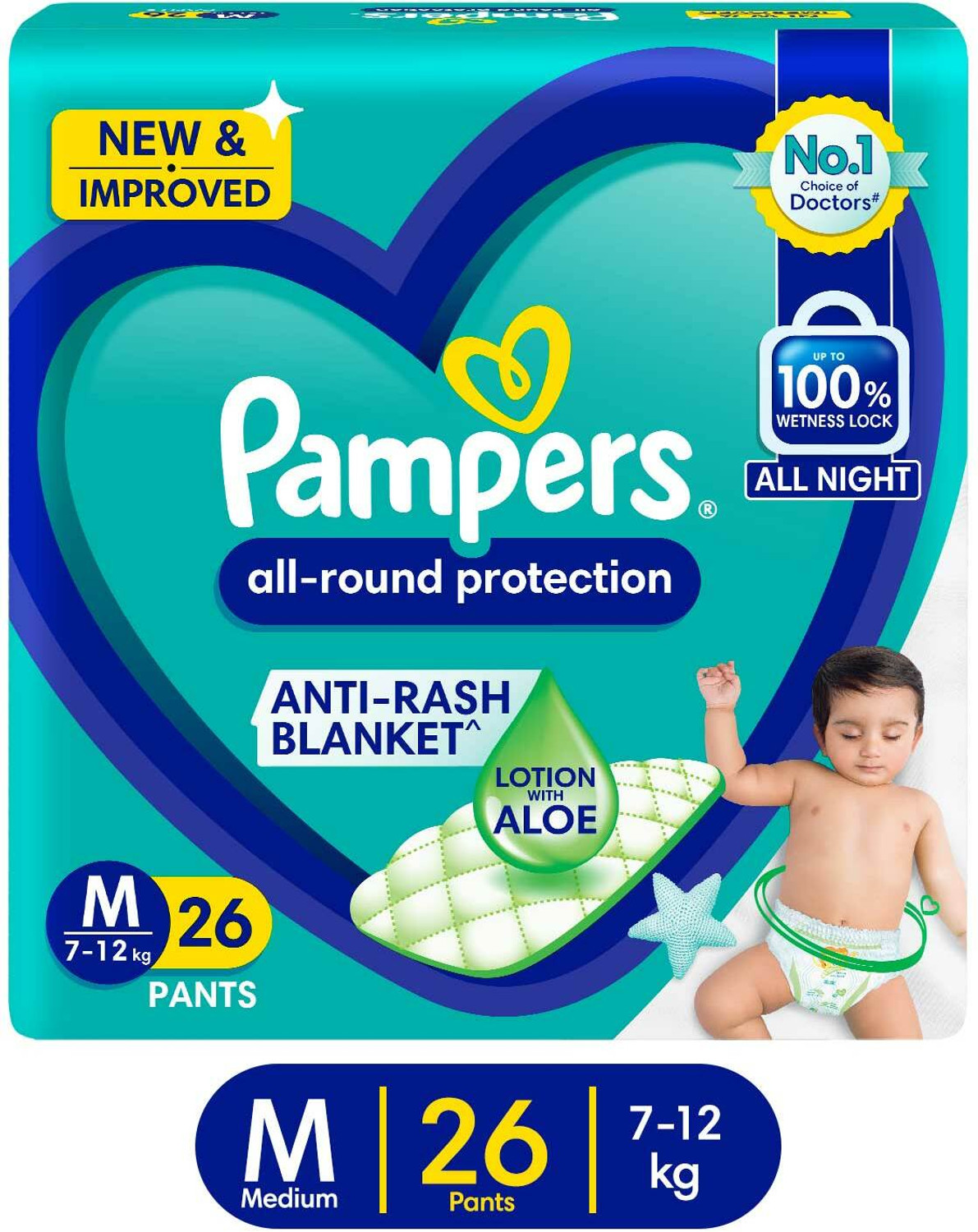 Image of Pampers Diaper Pants Pant Diapers - M