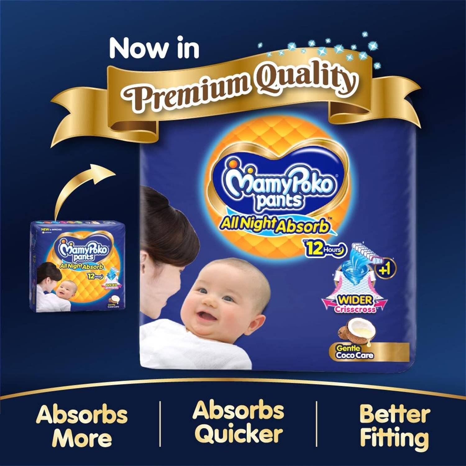 MamyPoko Premium All Night Absorb Pant Diapers - S 8 kg - Image 5