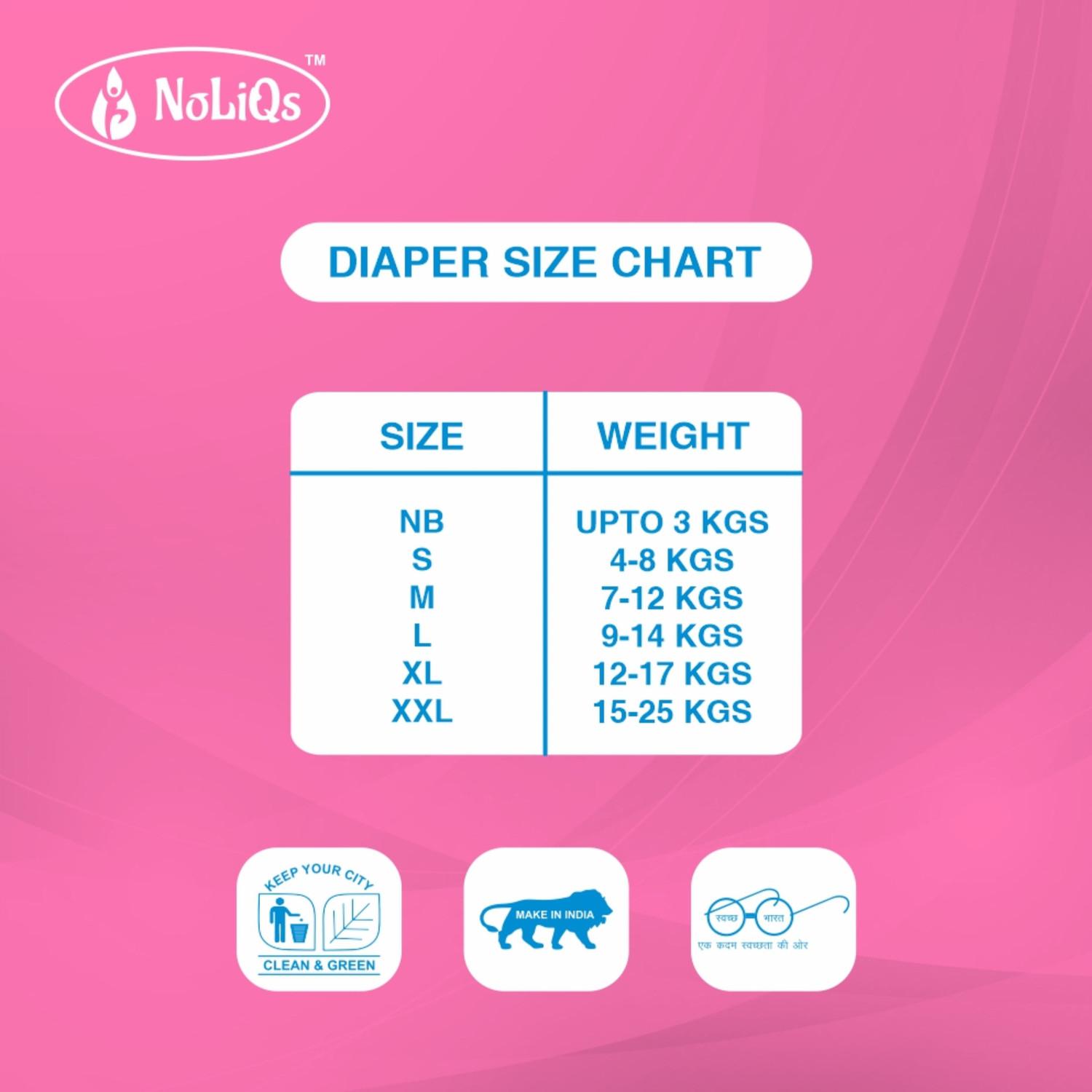 Image of noliqs Easy Dry Feel Baby Diaper Pants with 10 hrs absorption | Medium Pant Diapers - M