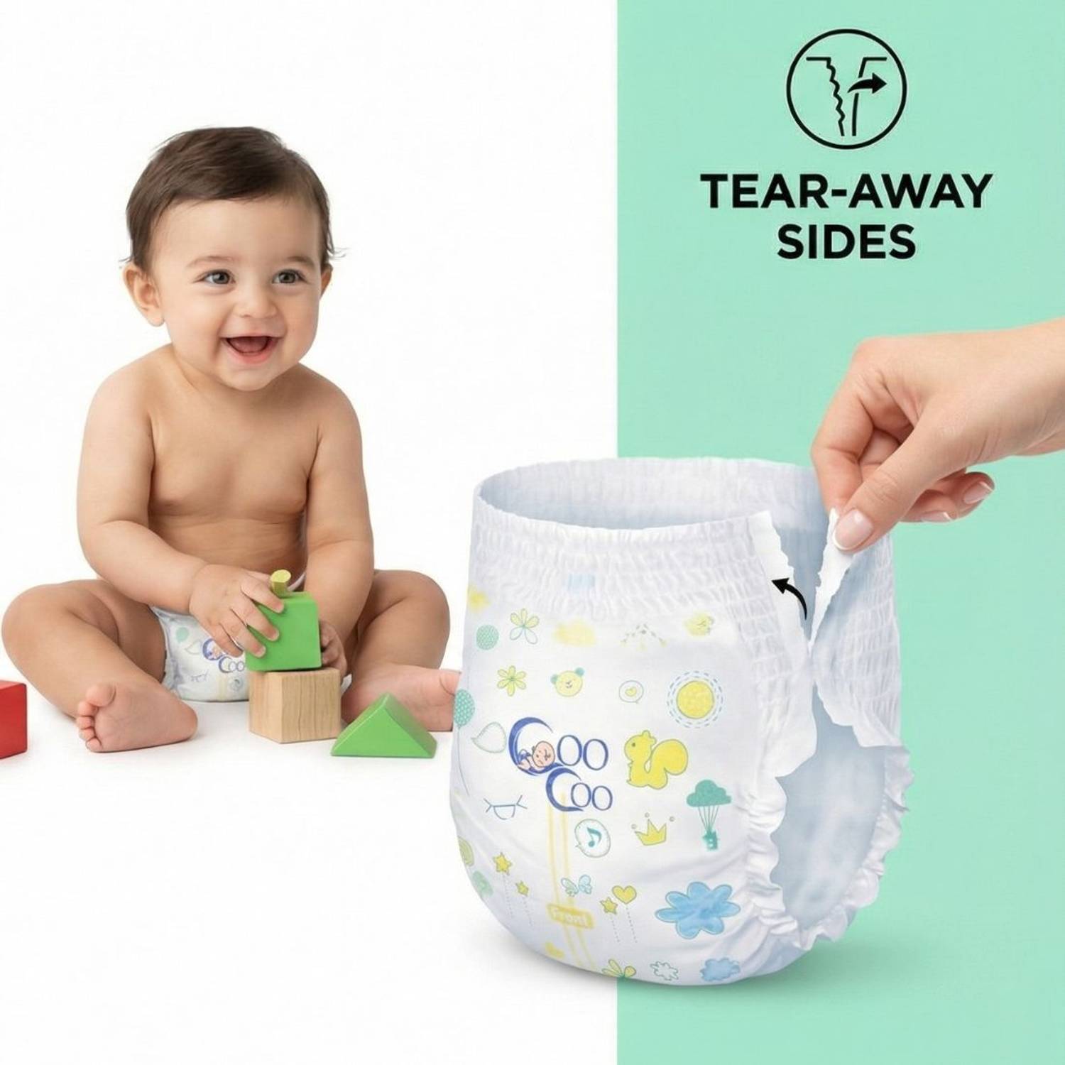 Coo Soft Baby Diaper Pants - S, 196 Pieces - Image 4