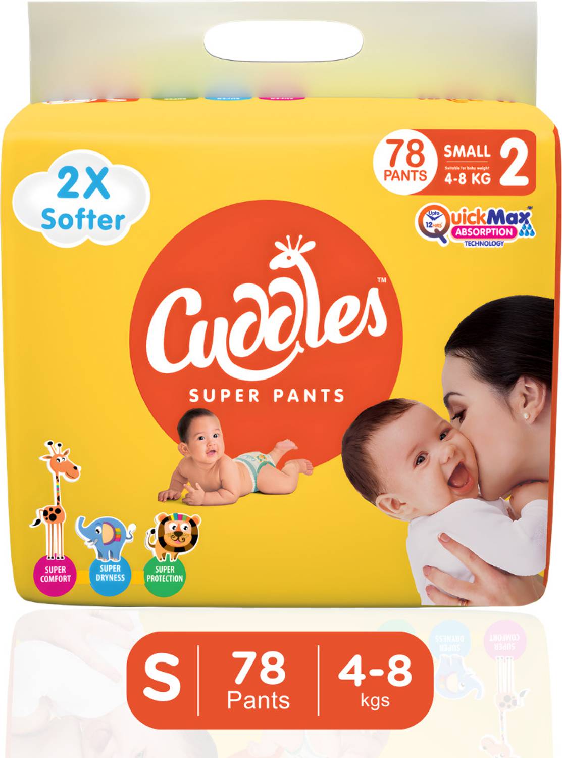 Cuddles - Super Pants Baby Diaper 2X Softer Super Dry Comfort Qui