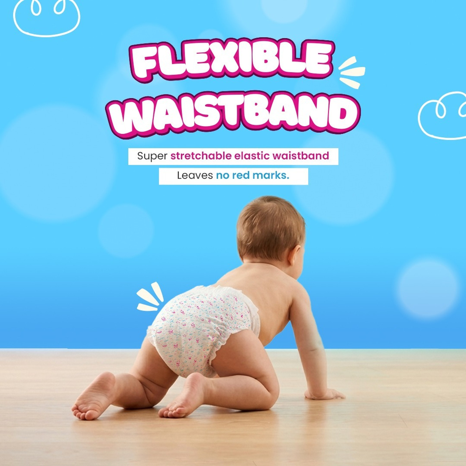 Image of Doobidoo Newly Improved Classic Soft Diaper Anti-Leak Highly Absorbent Baby Pant 7-12 Kg - M