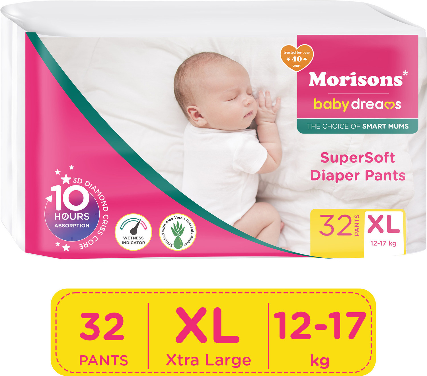 Image of Morisons Baby Dreams Super Soft Diaper Pants - Xtra Large - XL