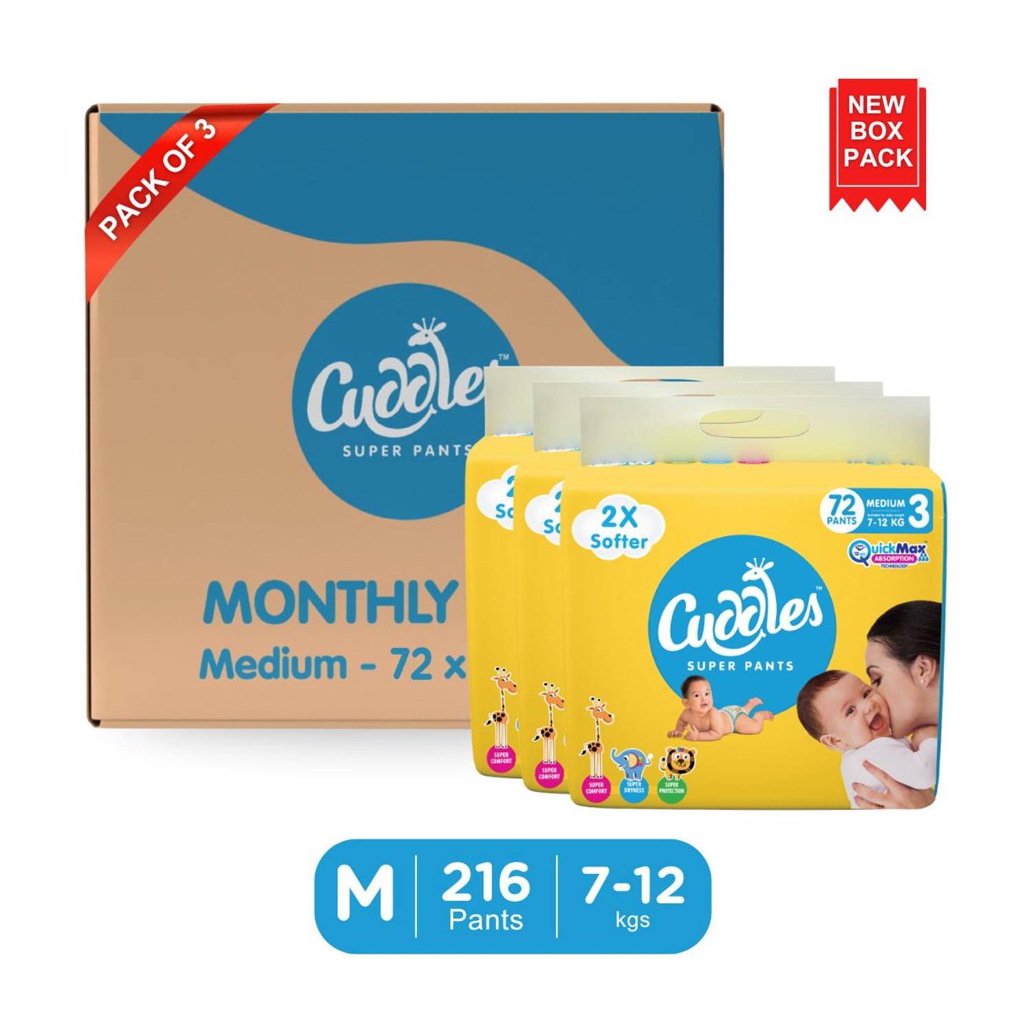 Cuddles Super Pants Diapers - M - Image 1