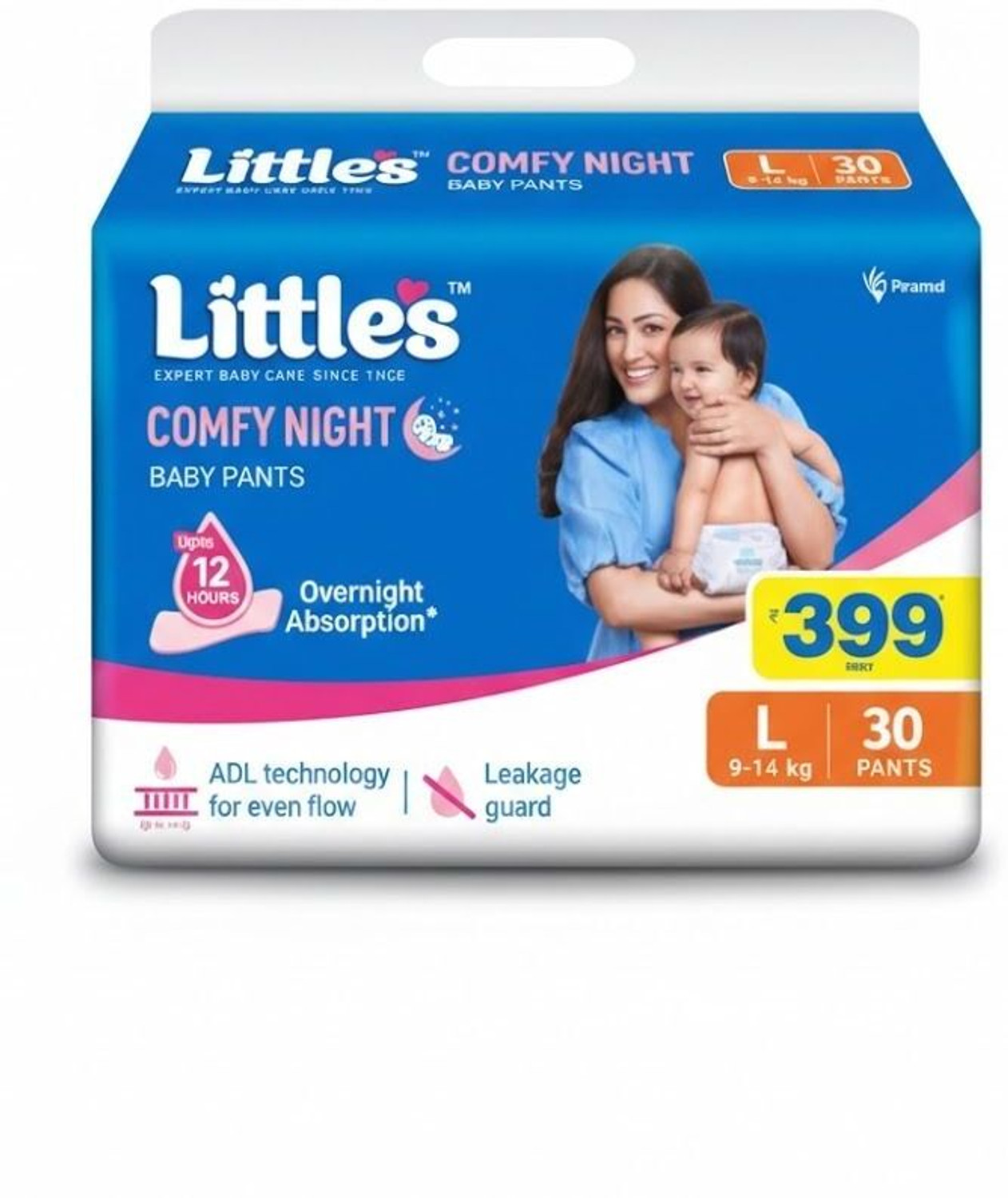 Image of Little's Comfy Night Baby Pants Premium Overnight Absorption Protection Baby Diapers Pant Diapers - L