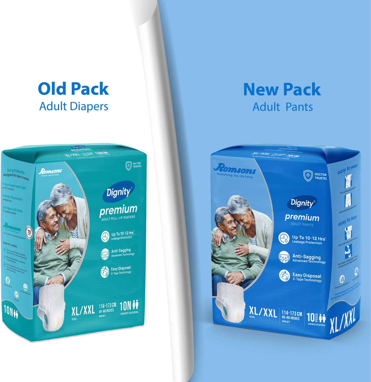 Image of DIGNITY Premium Pant Style Adult Diapers - XL - XXL