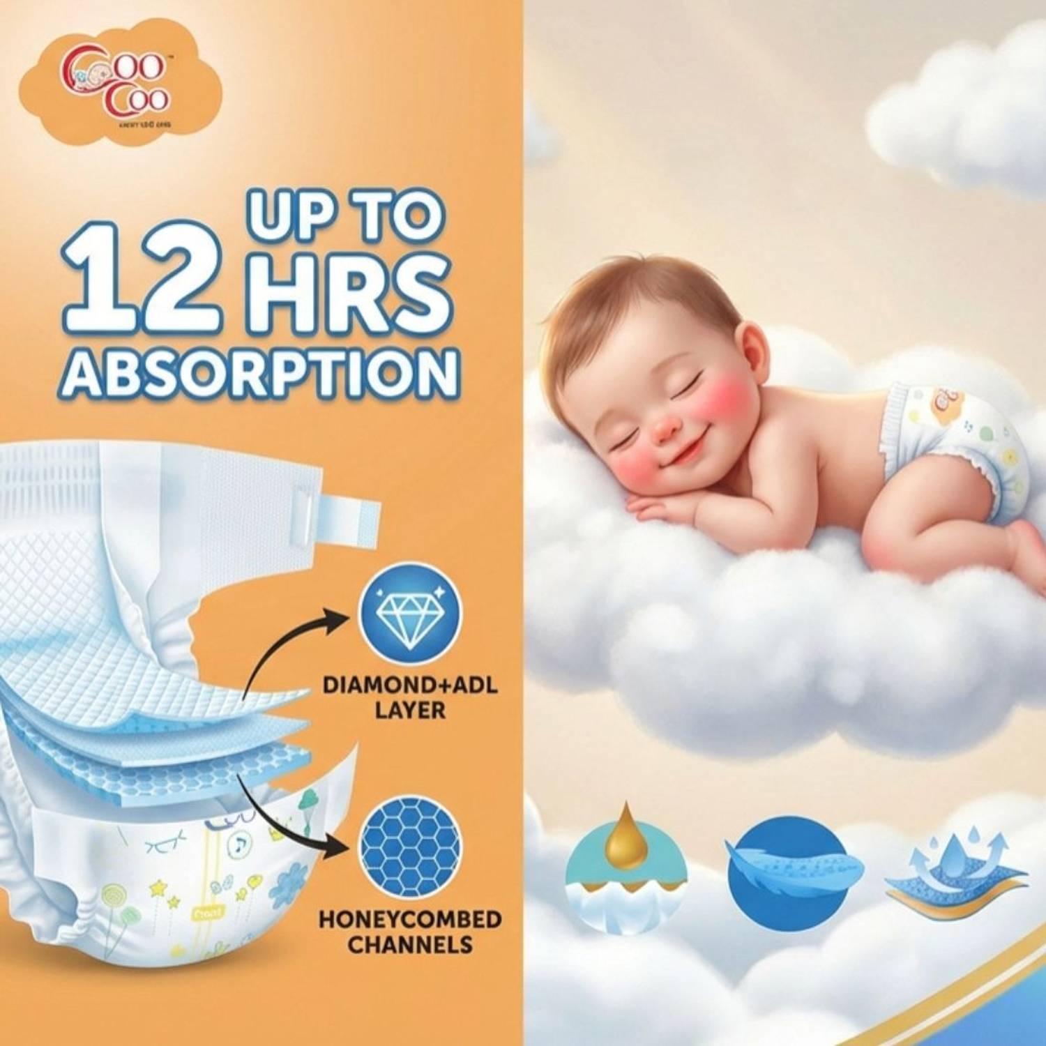 Coo Soft Baby Diaper Pants - S, 196 Pieces - Image 2
