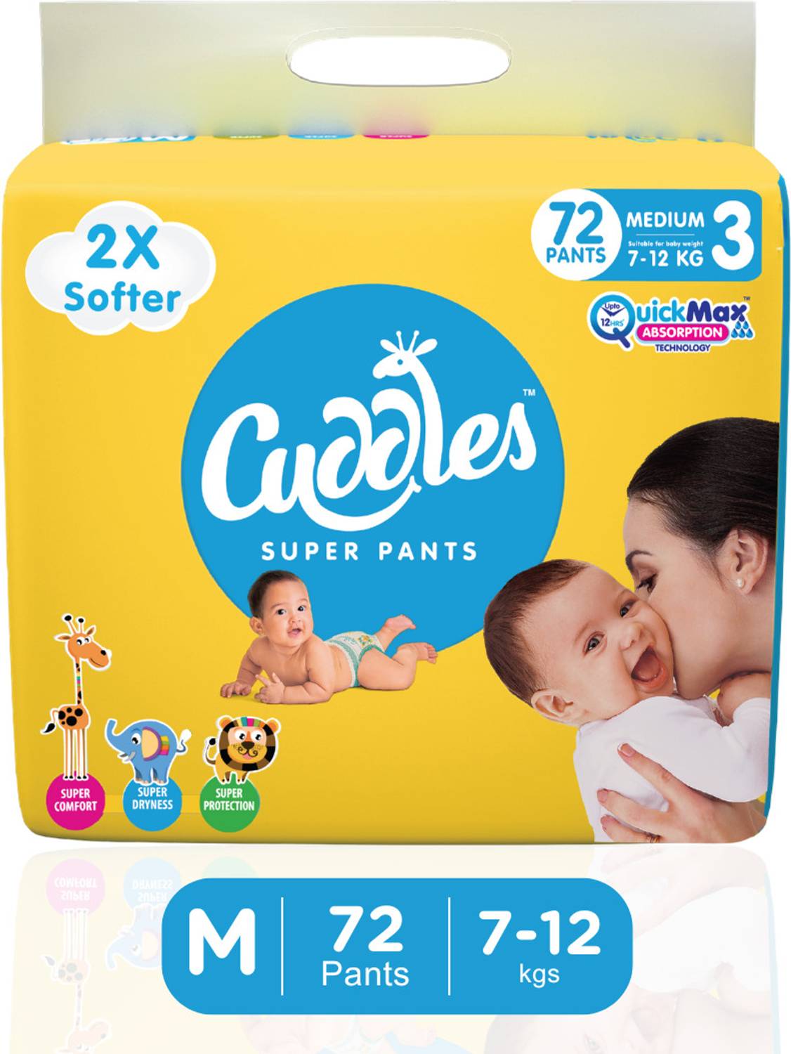 Cuddles Super Pants 2X Softer Super Dry Pant Diapers - 12 kg