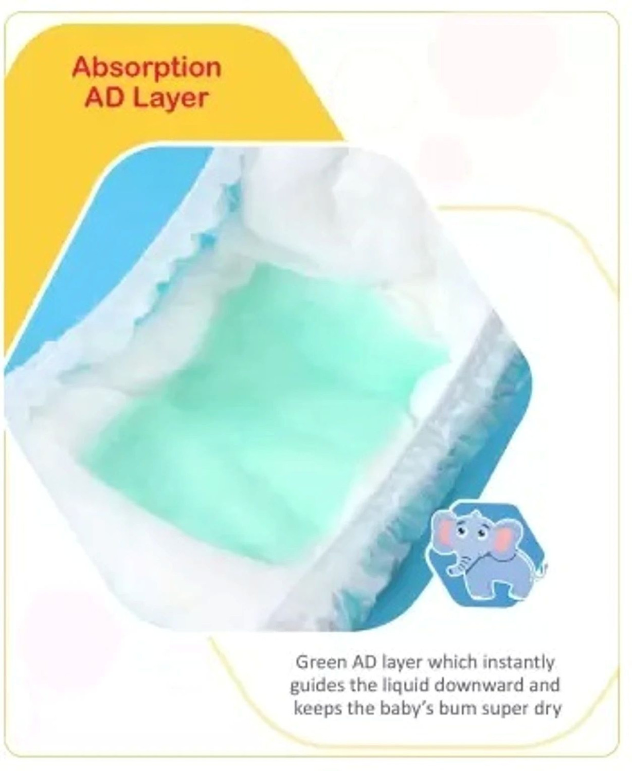 Image of babyhug Pant Style Diaper Large LSize - 62 Pieces Pant Diapers - L (62 Pieces)