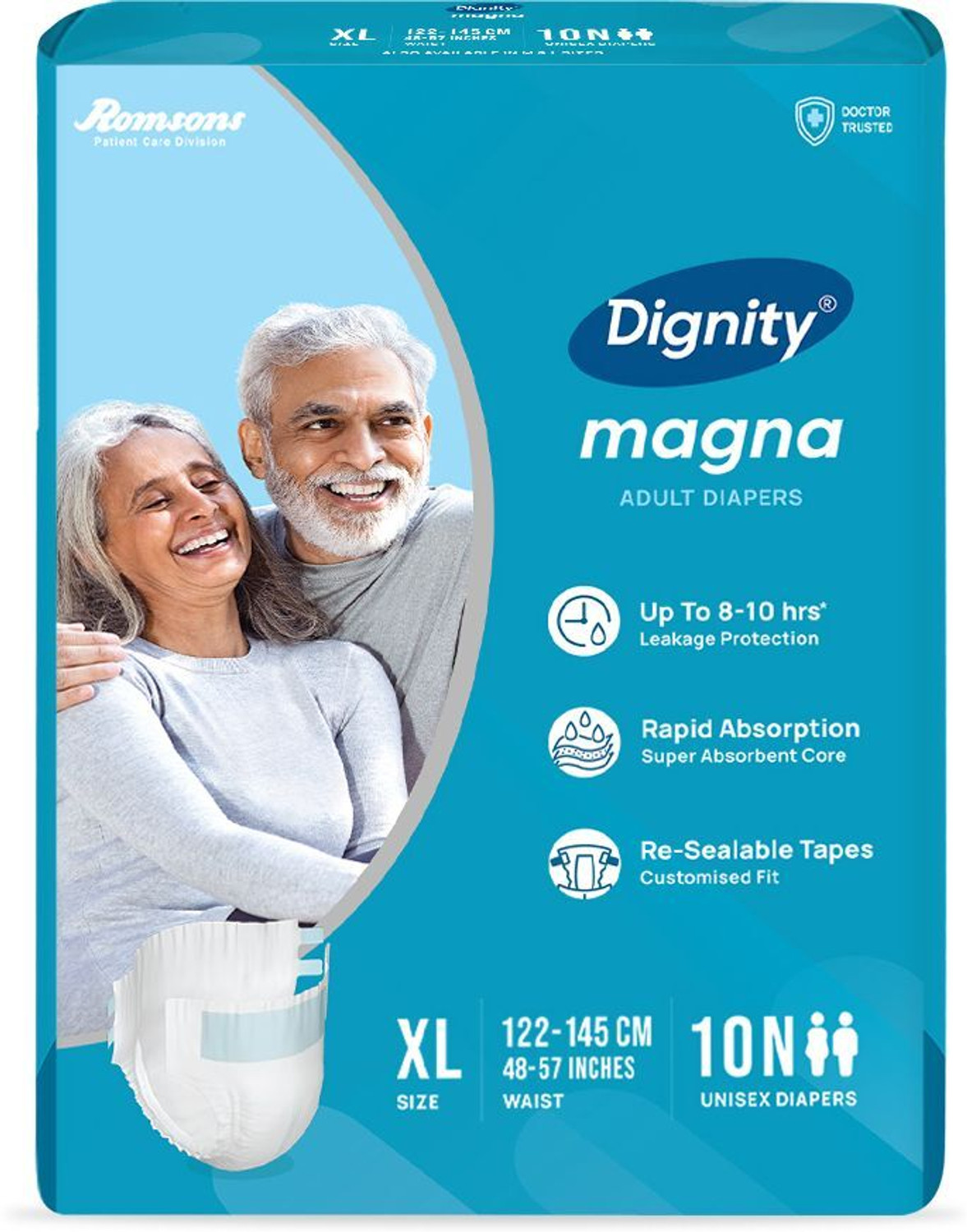 Image of DIGNITY Magna Tape Style Adult Diapers - XL