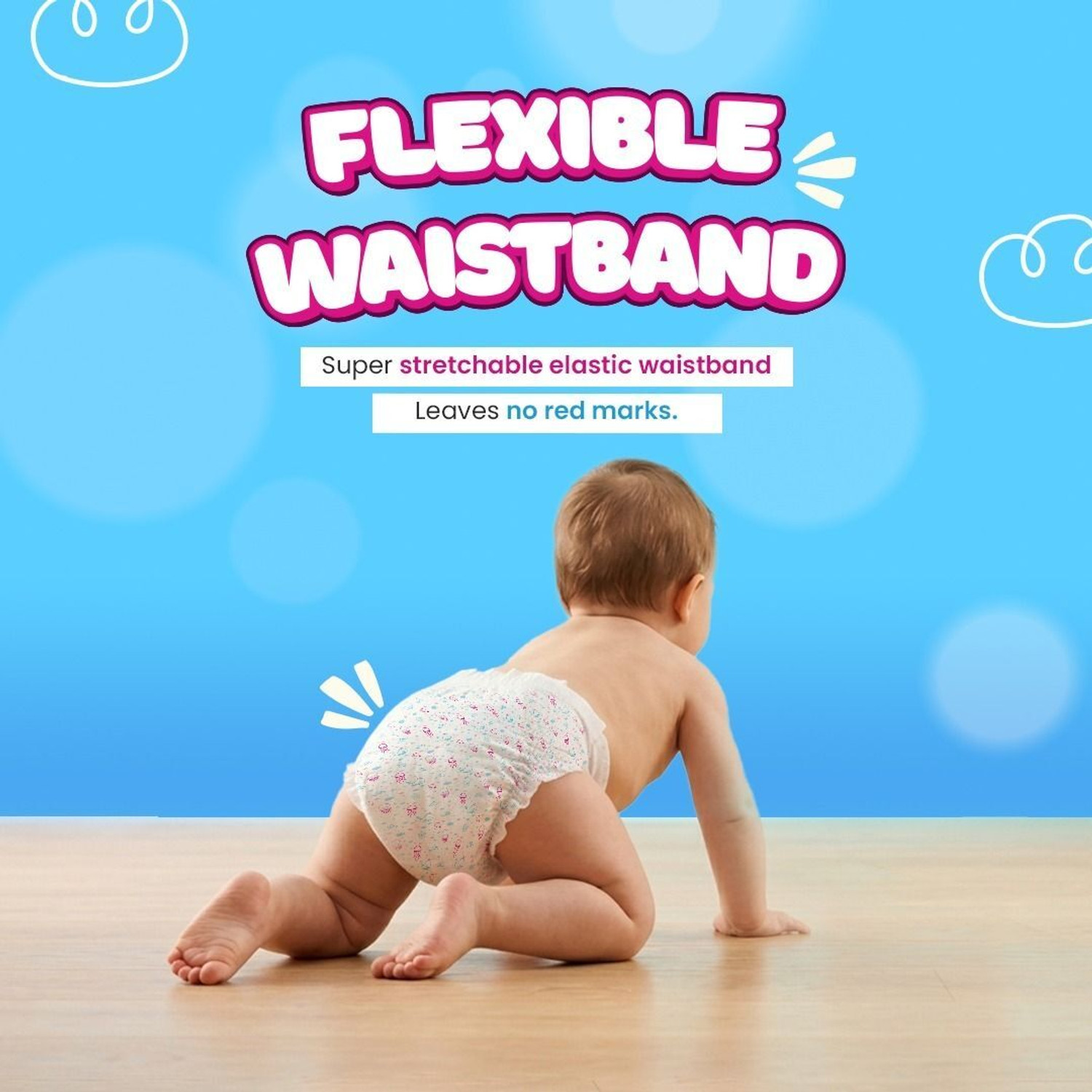 Image of Doobidoo Newly Improved Classic Soft Diaper Anti-Leak Highly Absorbent Baby Pant 7-12Kg - M