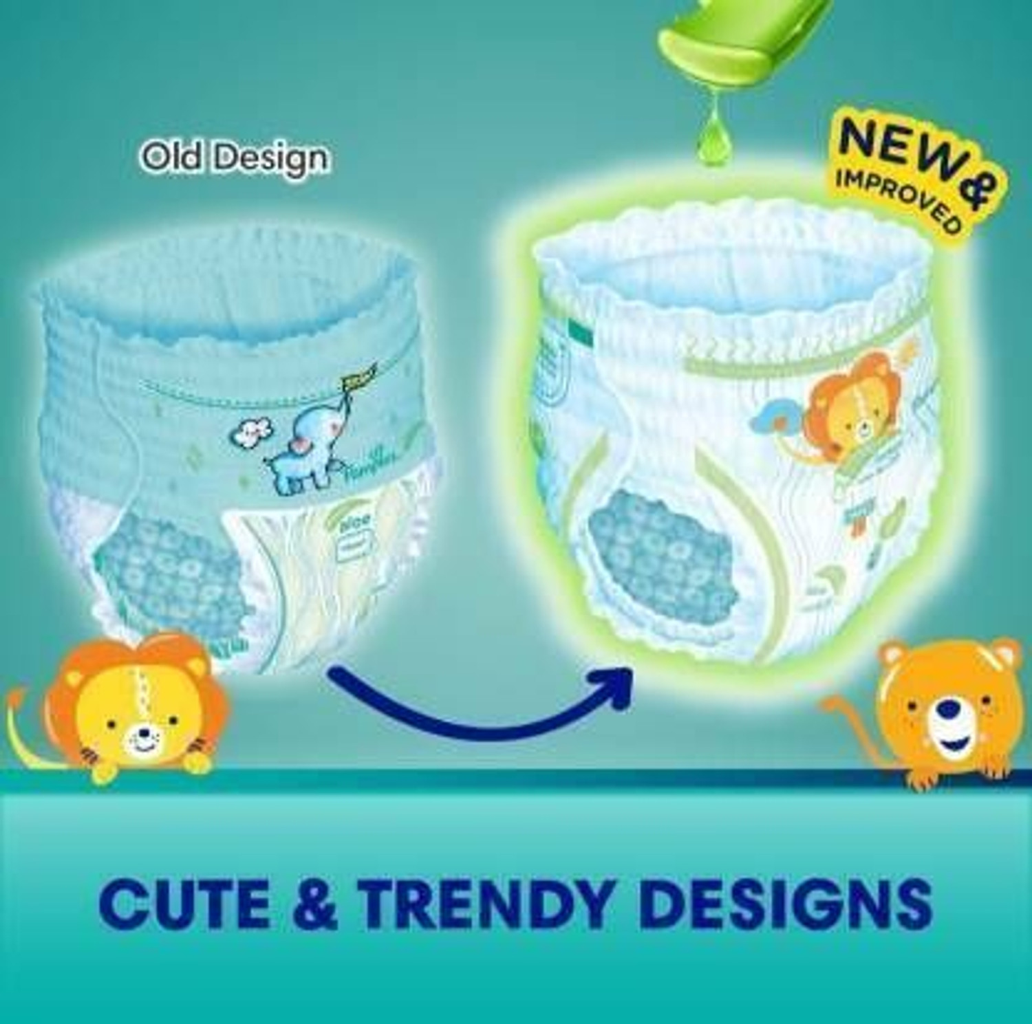 Image of Pampers Soft Baby Diapers XXL-Size(14Piece)-N655 Pant Diapers - XXL
