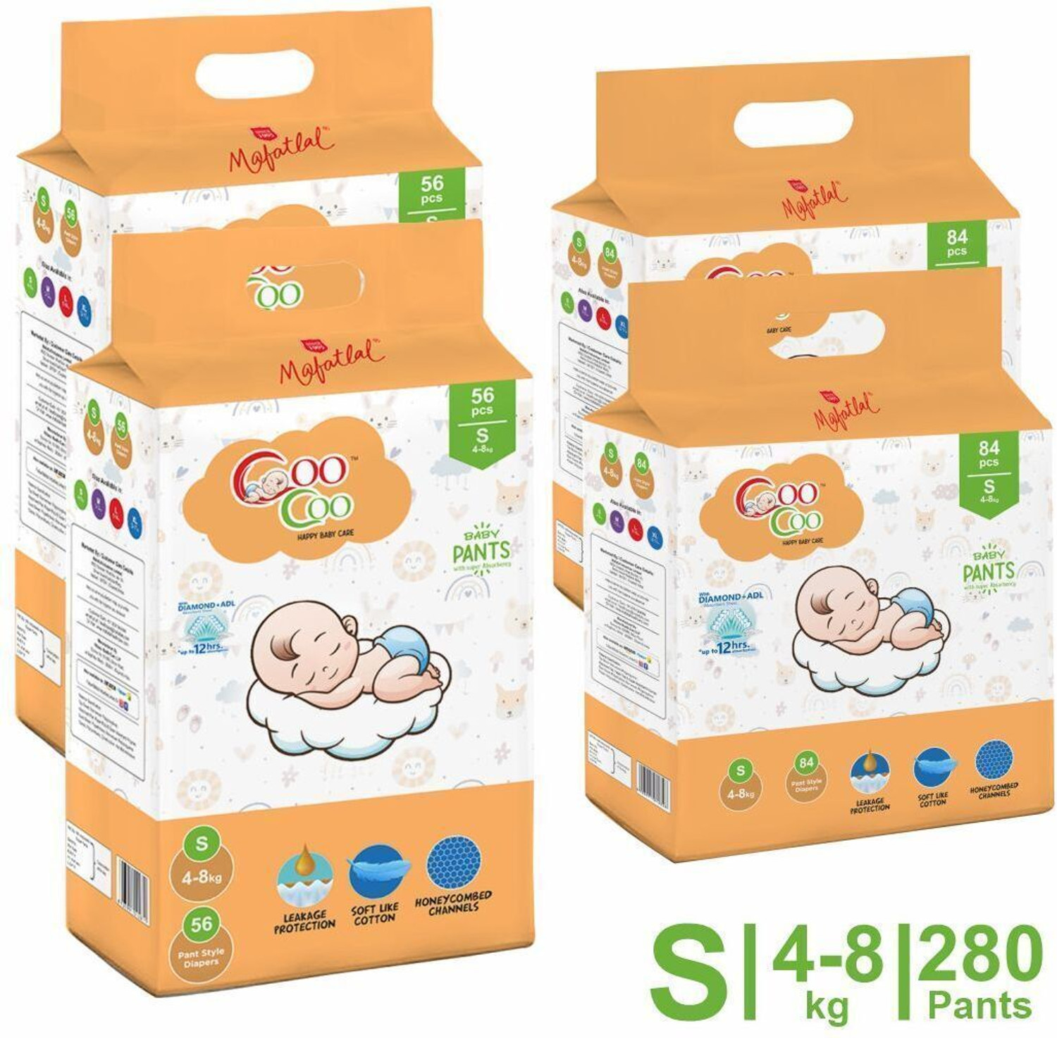 Image of Coo Coo Baby Pants Style Diaper Size Small Pant Diapers - S
