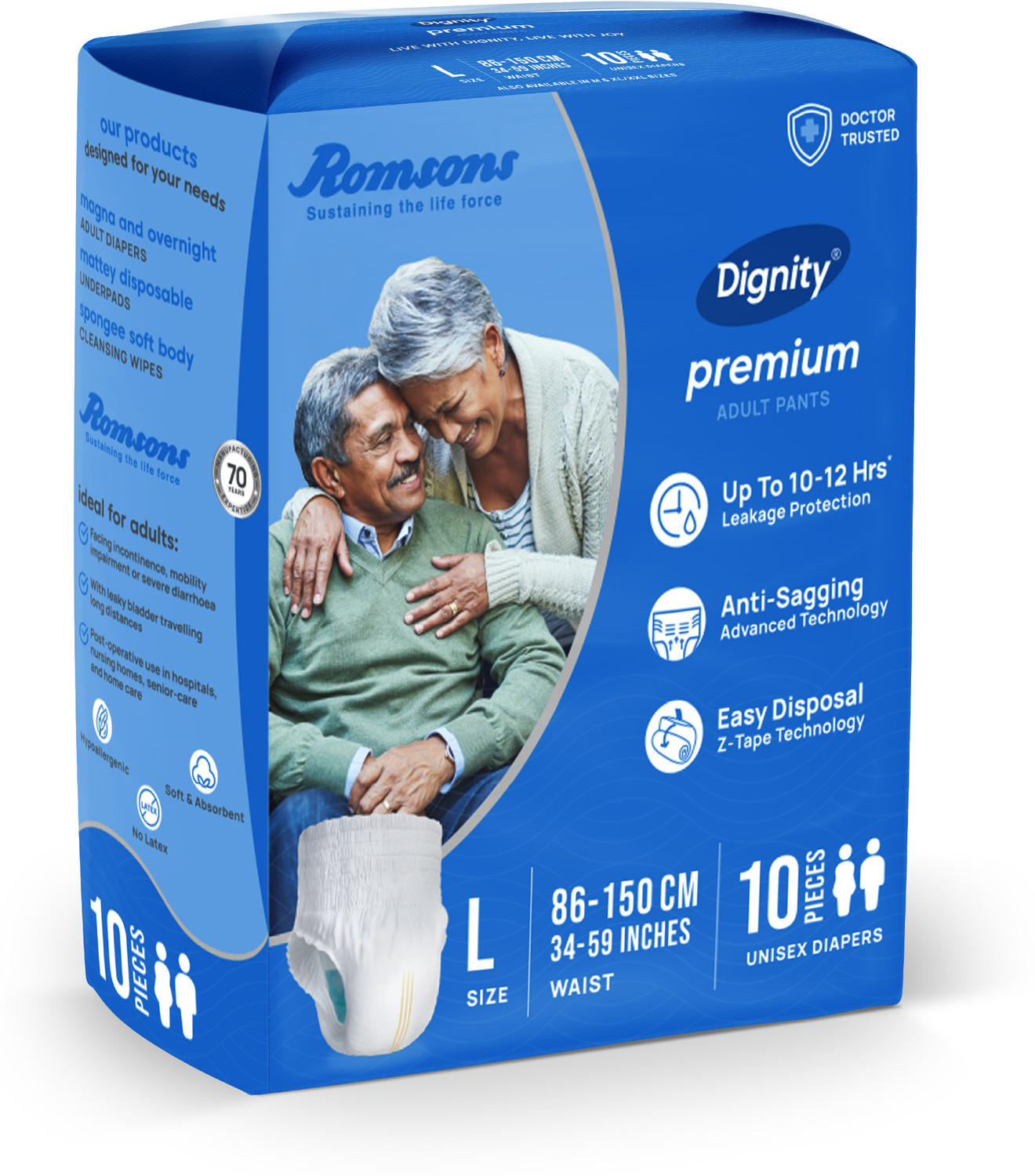 Image of DIGNITY Premium Pant Style Adult Diapers - L