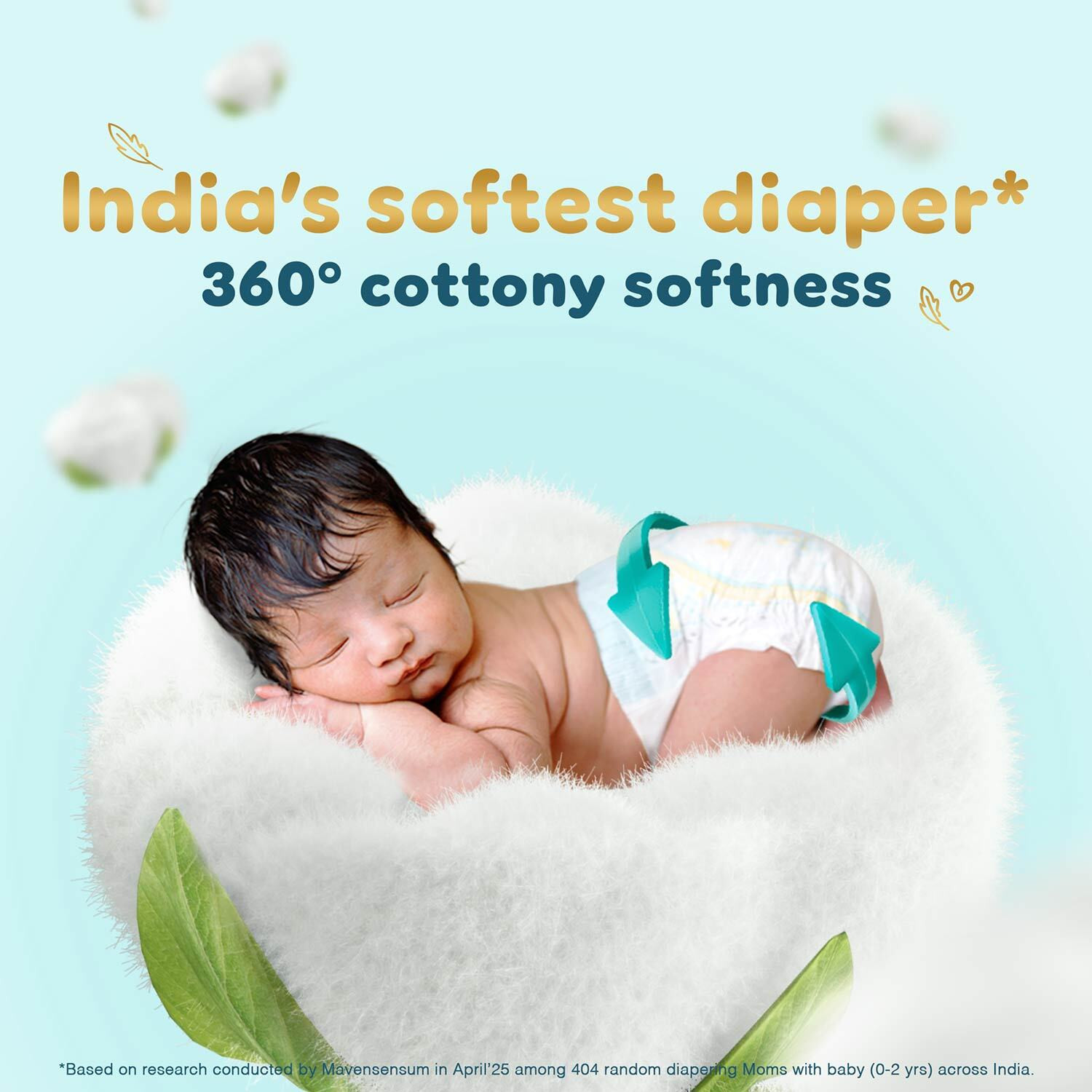 Image of Pampers Premium Care Diaper Pants with 360 Cottony Softness - L