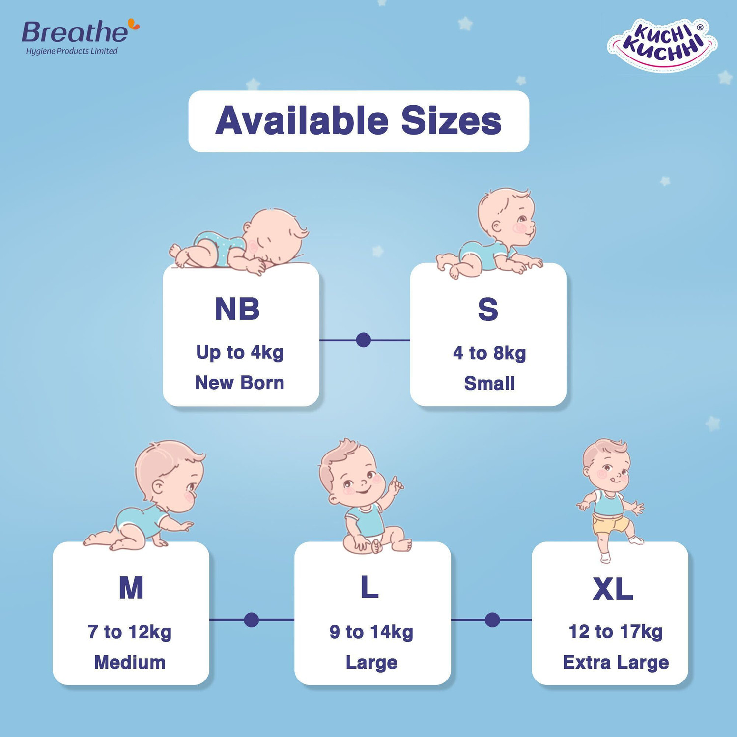 Image of KUCHI KUCHHI Premium Ultra soft baby diaper with a 3D bubble top Pant Diapers - S