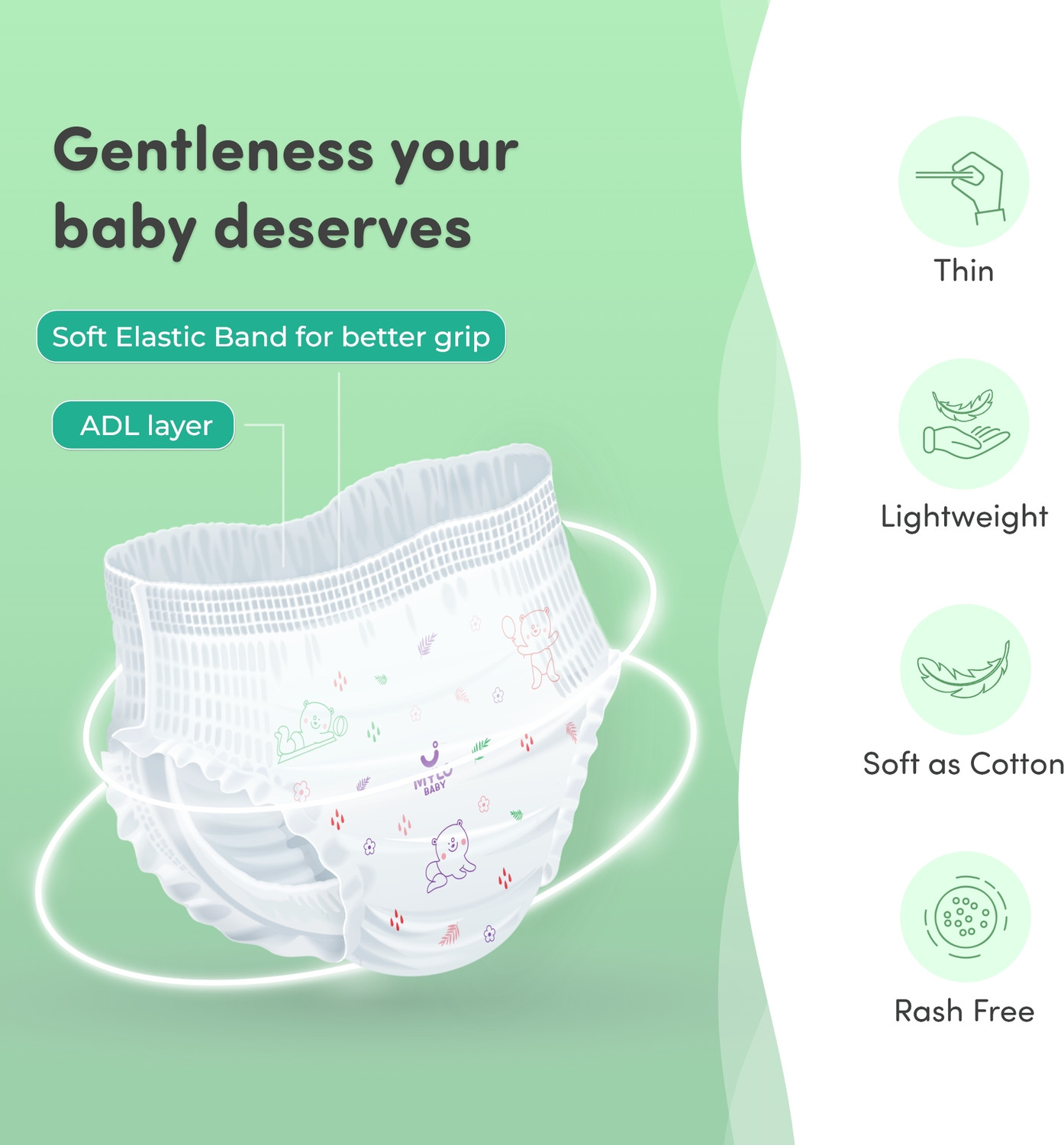 Image of MYLO Baby Diaper Pants|Super Absorbent with Aloe Vera|Leak Proof|Anti Rash|Jumbo Pack - S