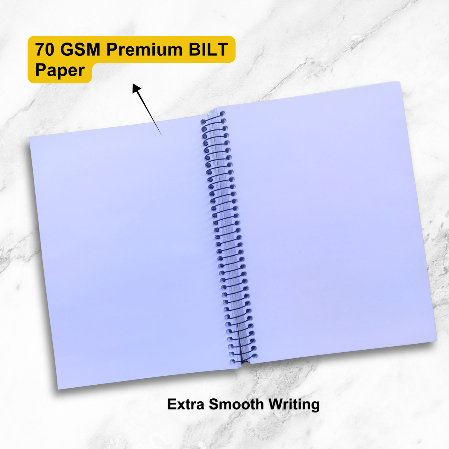 Image of NRP Spiral A4 Notebook Unruled 70 GSM BILT PAPER 500 Pages