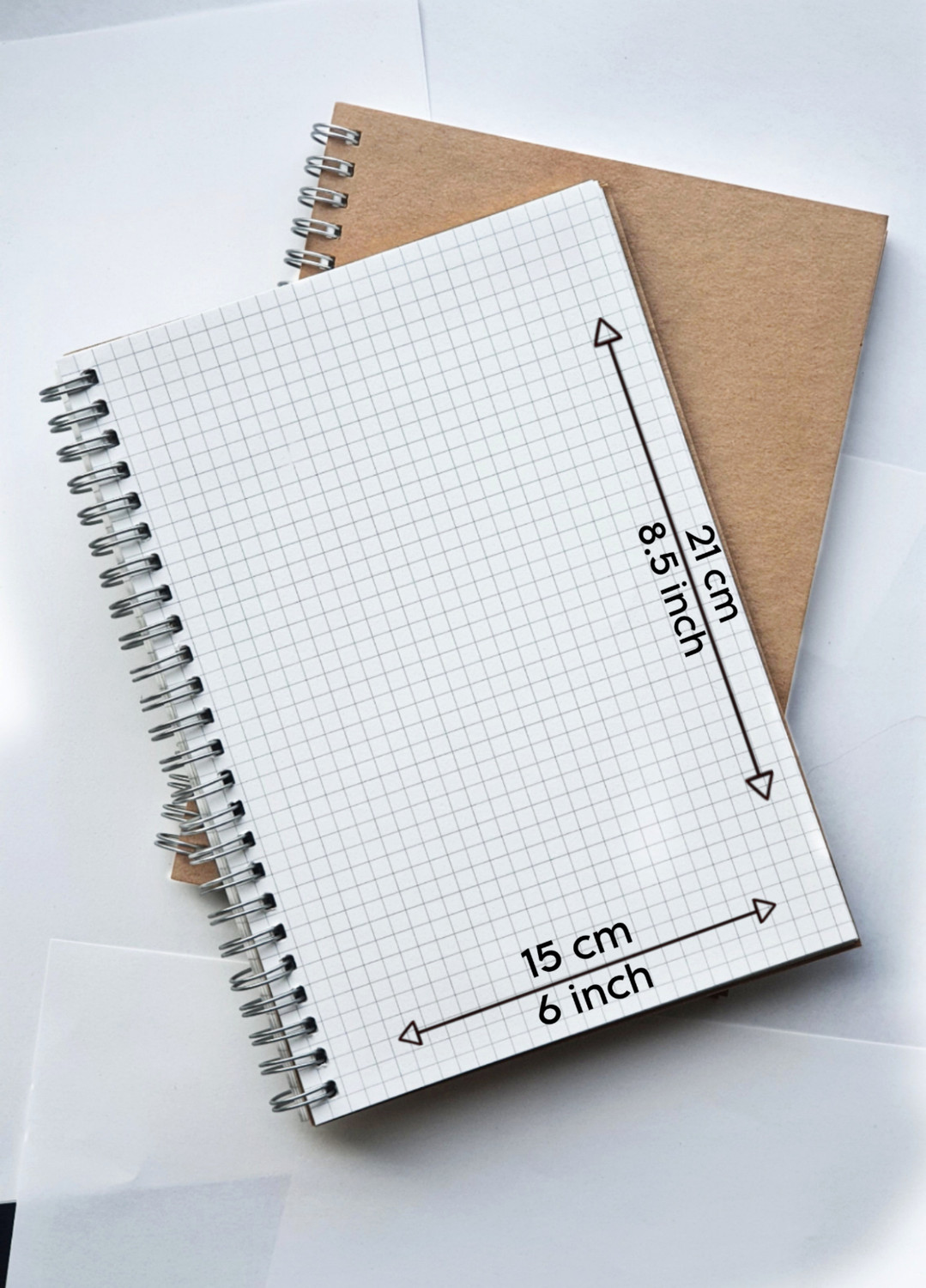 Image of TORTUGA A5 Square grid Notebook A5, 60 Sheets /120 Pages, 100gsm Paper, Grid Journal A5 Notebook SQUARE GIRD 100 Pages