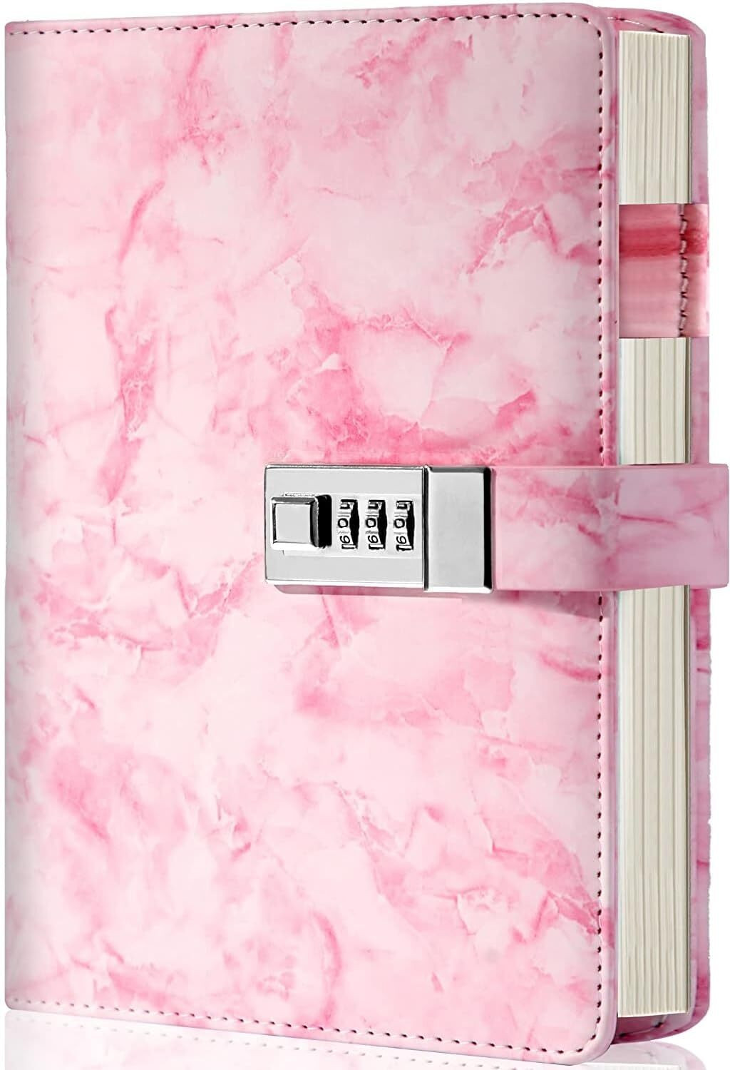 Image of MJKD Secret Diaries Journal with Code Lock A5 Diary Cover Diary Notebook for Teen Girl 200 Pages