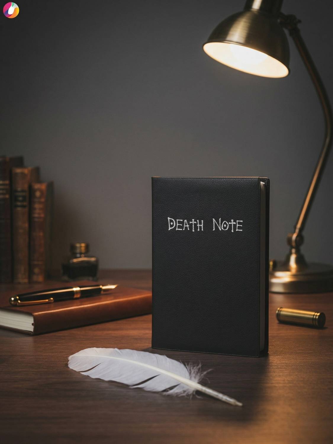 RUVIDO CASO Death Note A5 Notebook with Feather Pen & Bookmark - Image 2