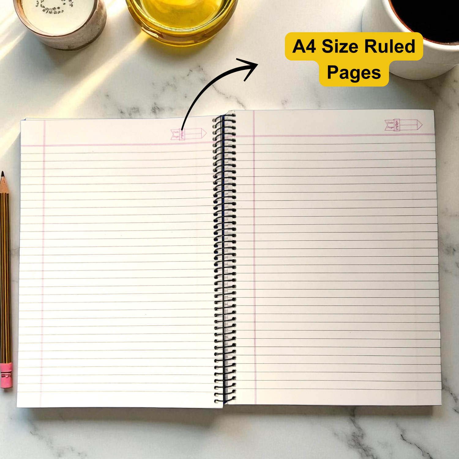 Image of NRP Youth Spiral A4 Notebook Single Line 300 Pages