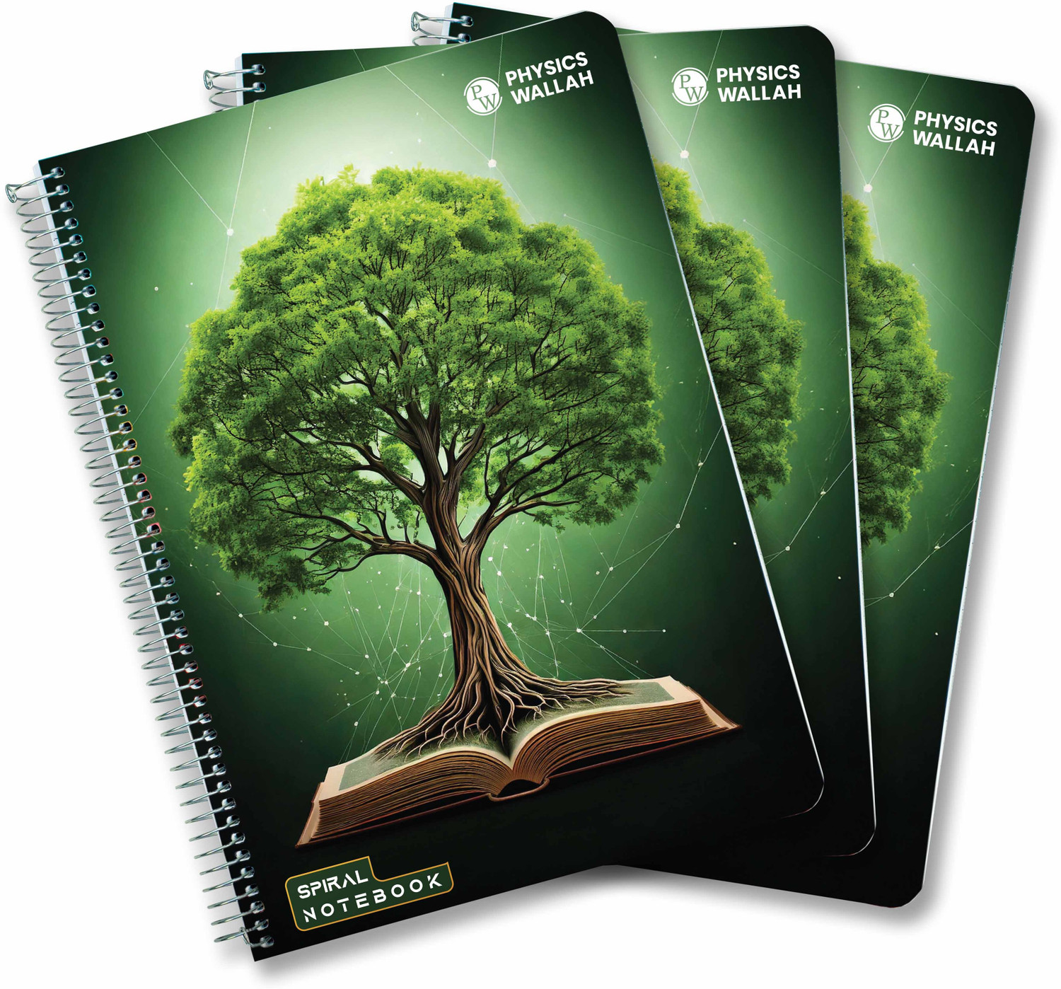 Image of Physics Wallah Trigonal A4 Notebook Ruled 300 Pages