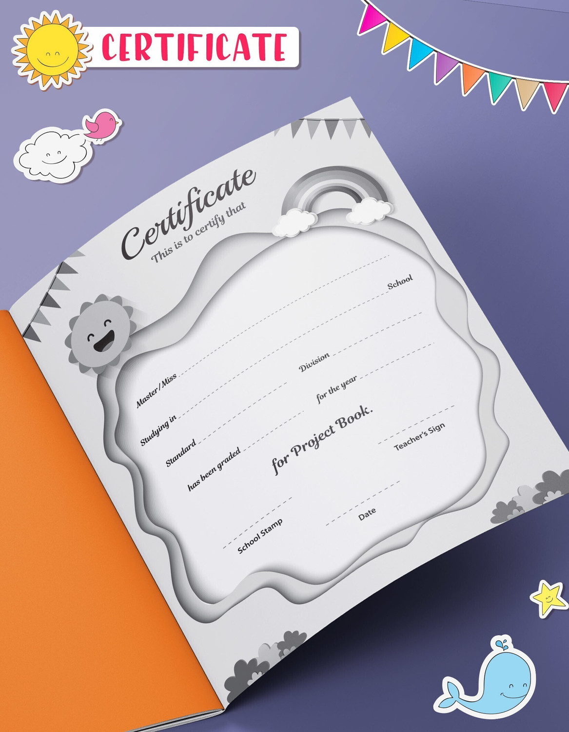 Image of Target Publications Project Books for Kids | One Side Ruled & Colourful Plain 32 Pages | A4 Size A4 Notebook One side ruled and one side colorful 384 Pages