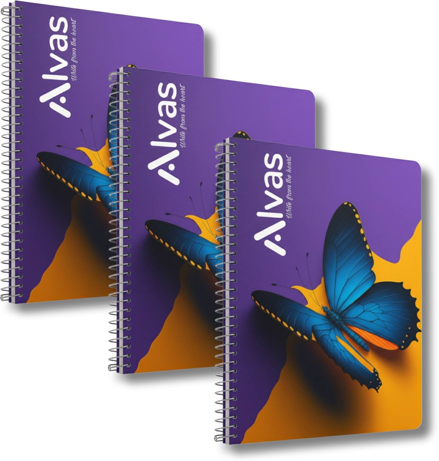 ALVAS Each of 500 pages | Ruled | 5 Subject | A4 Notebook Dual Plastic (Front & Back) 500 Pages