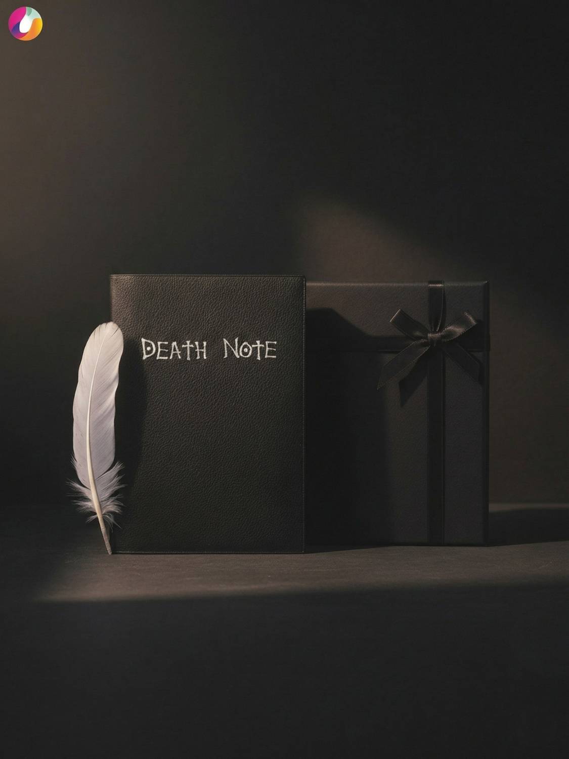 RUVIDO CASO Death Note A5 Notebook with Feather Pen & Bookmark - Image 3