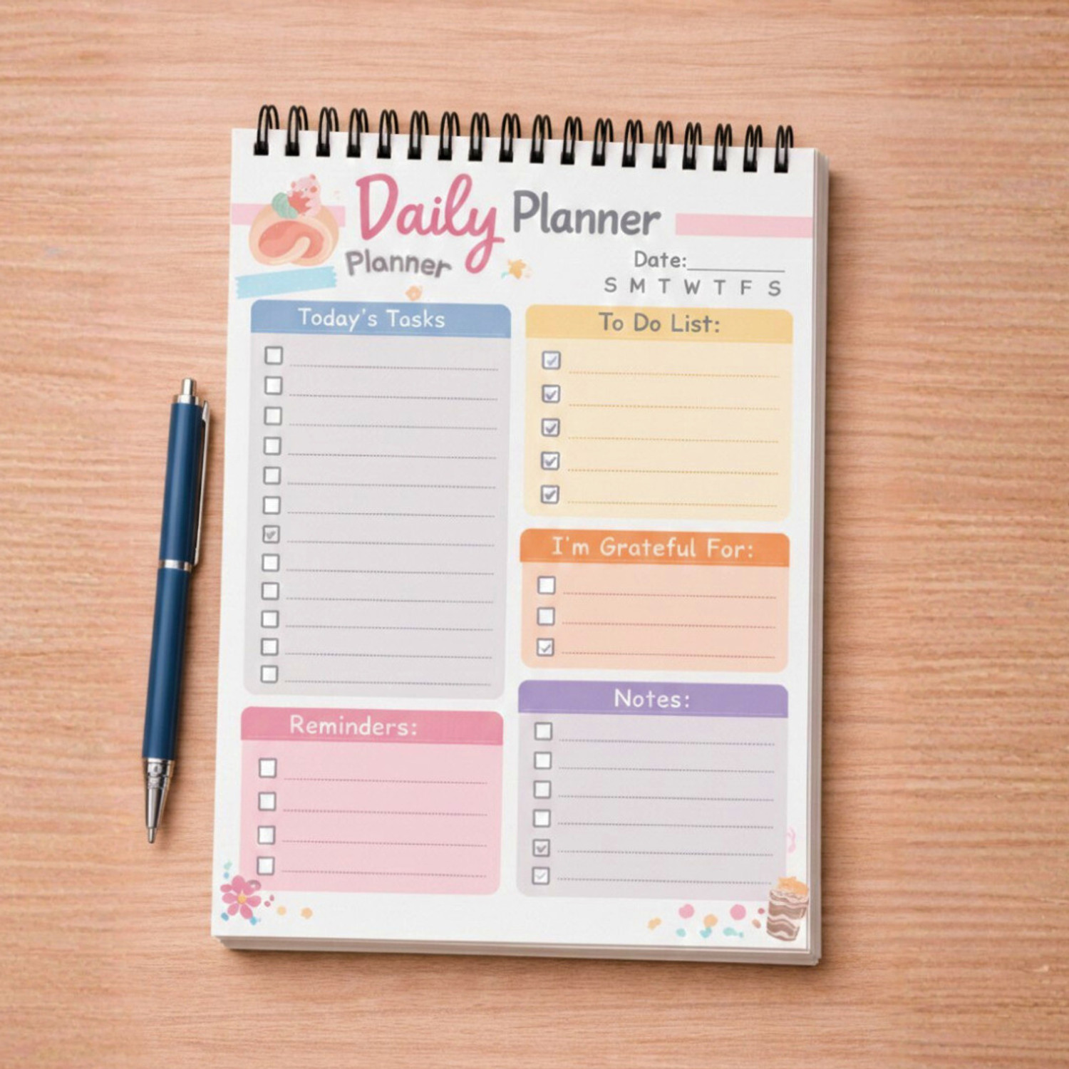 Image of WYOG Kawai Planner A5 Planner Ruled 100 Pages (Multicolor)