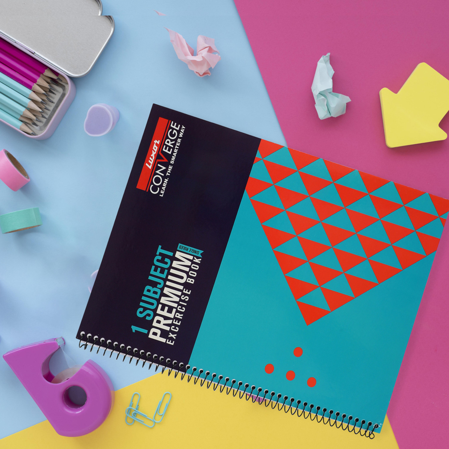 Image of LUXOR Premium Exercise Regular Notebook Ruled 250 Pages