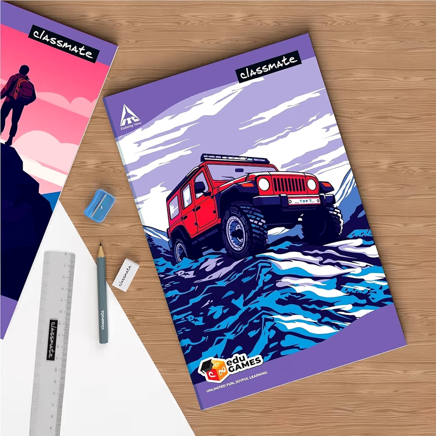 Image of Classmate Long Notebook - A4, Soft Cover, 240 Pages, Single Line - Pack of 1 A4 Notebook Yes 240 Pages