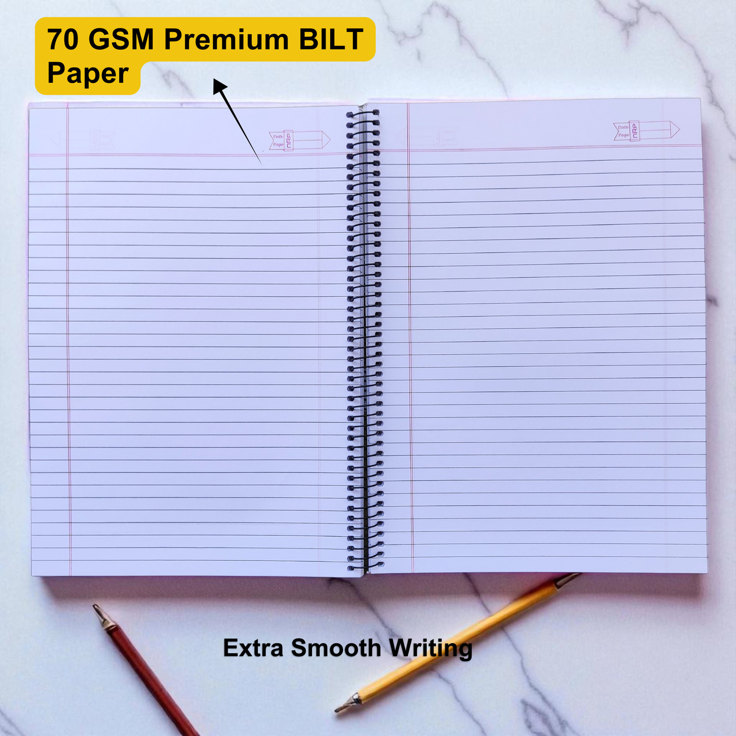 Image of NRP Spiral A4 Notebook Single Line 500 Pages