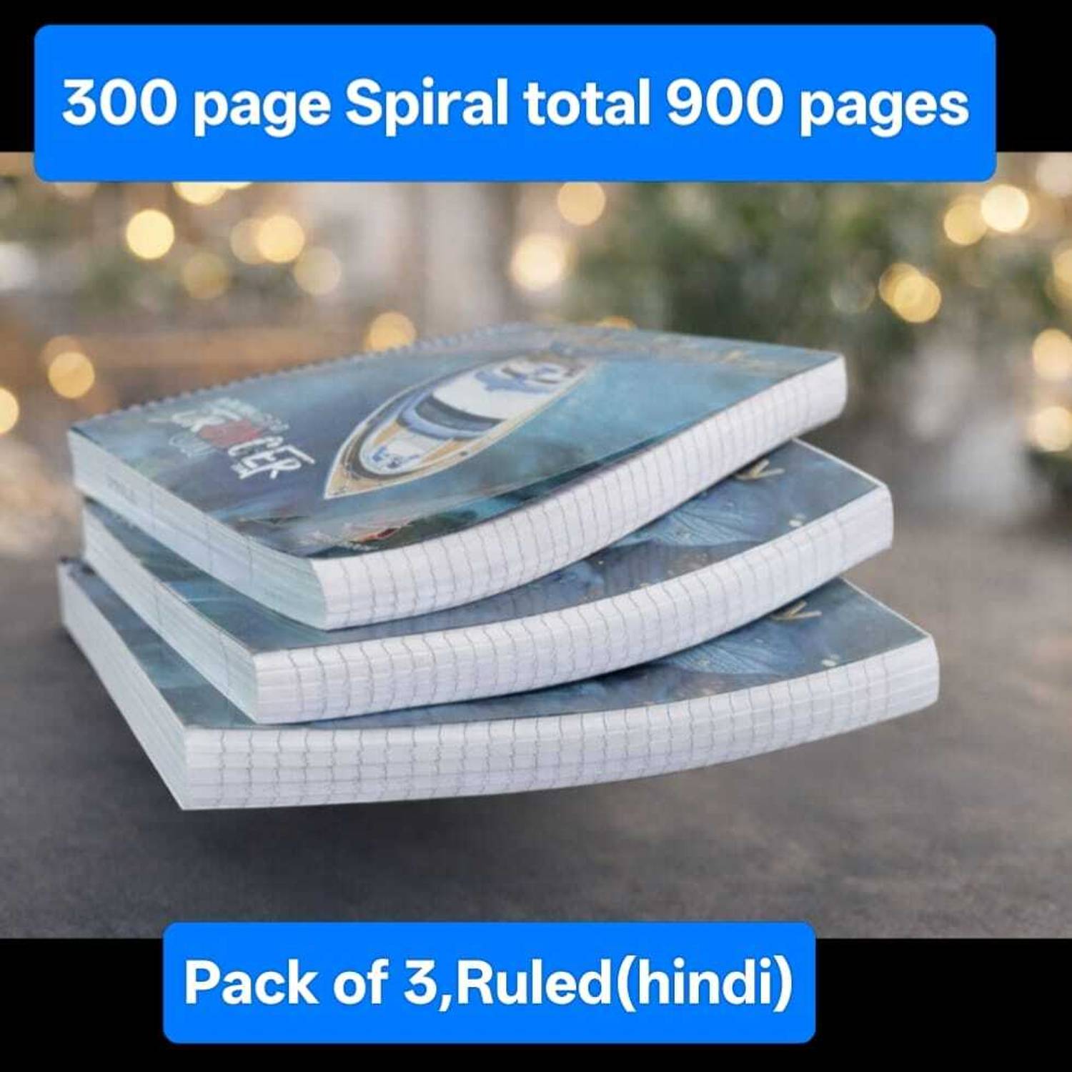 City King Economy A4 Notebook Ruled 900 Pages - Image 1