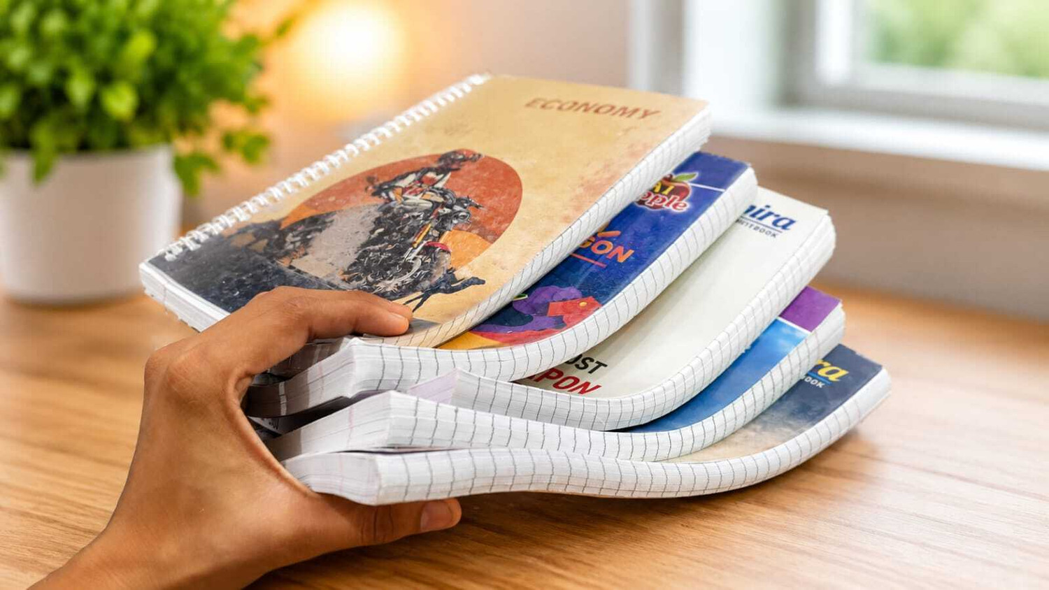 Image of SPIIRAL KING 300 page in each spiral copy A4 Notebook Ruled 1500 Pages