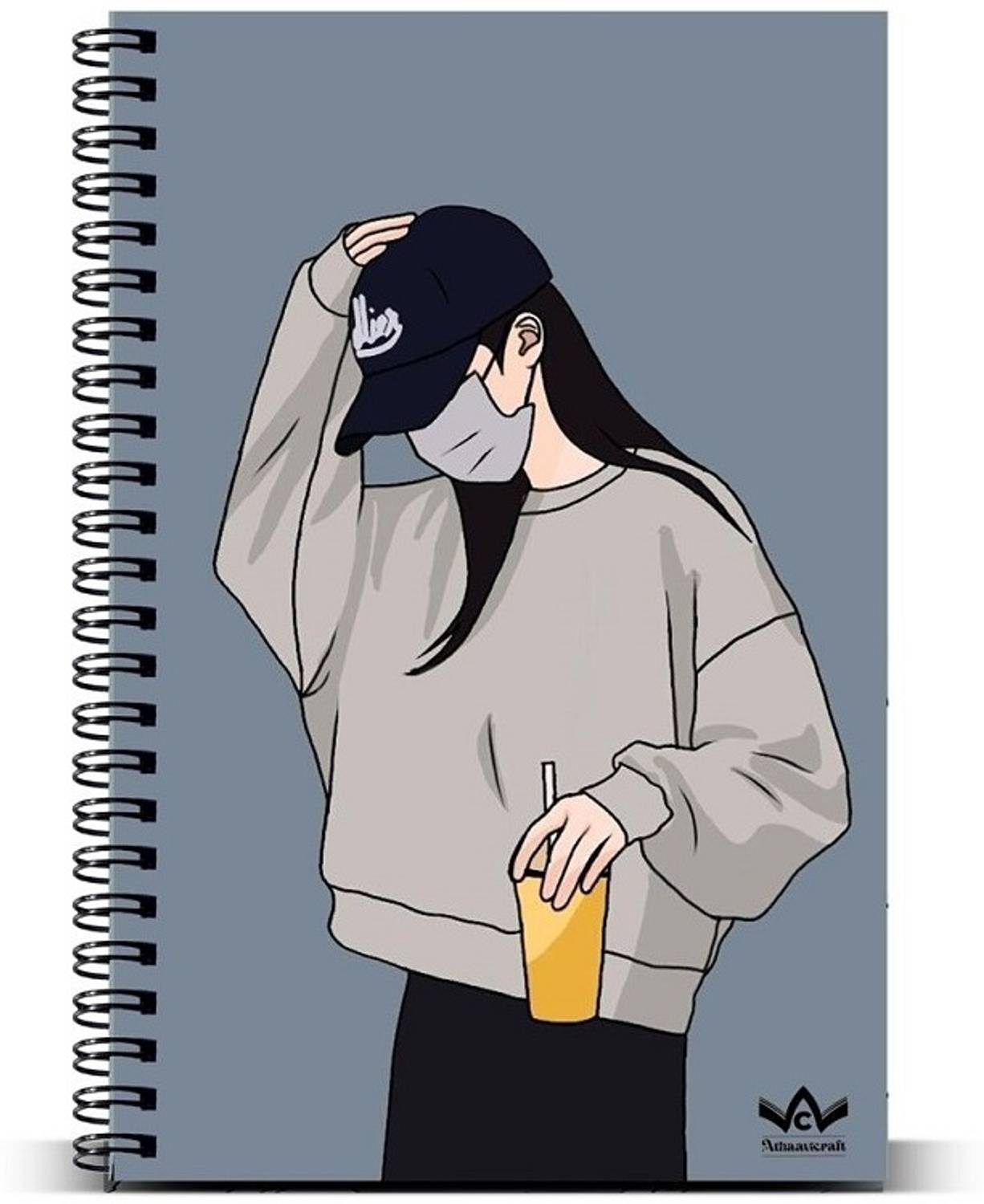 athaavicraft spiral notebook A5 Notebook Unruled 160 Pages