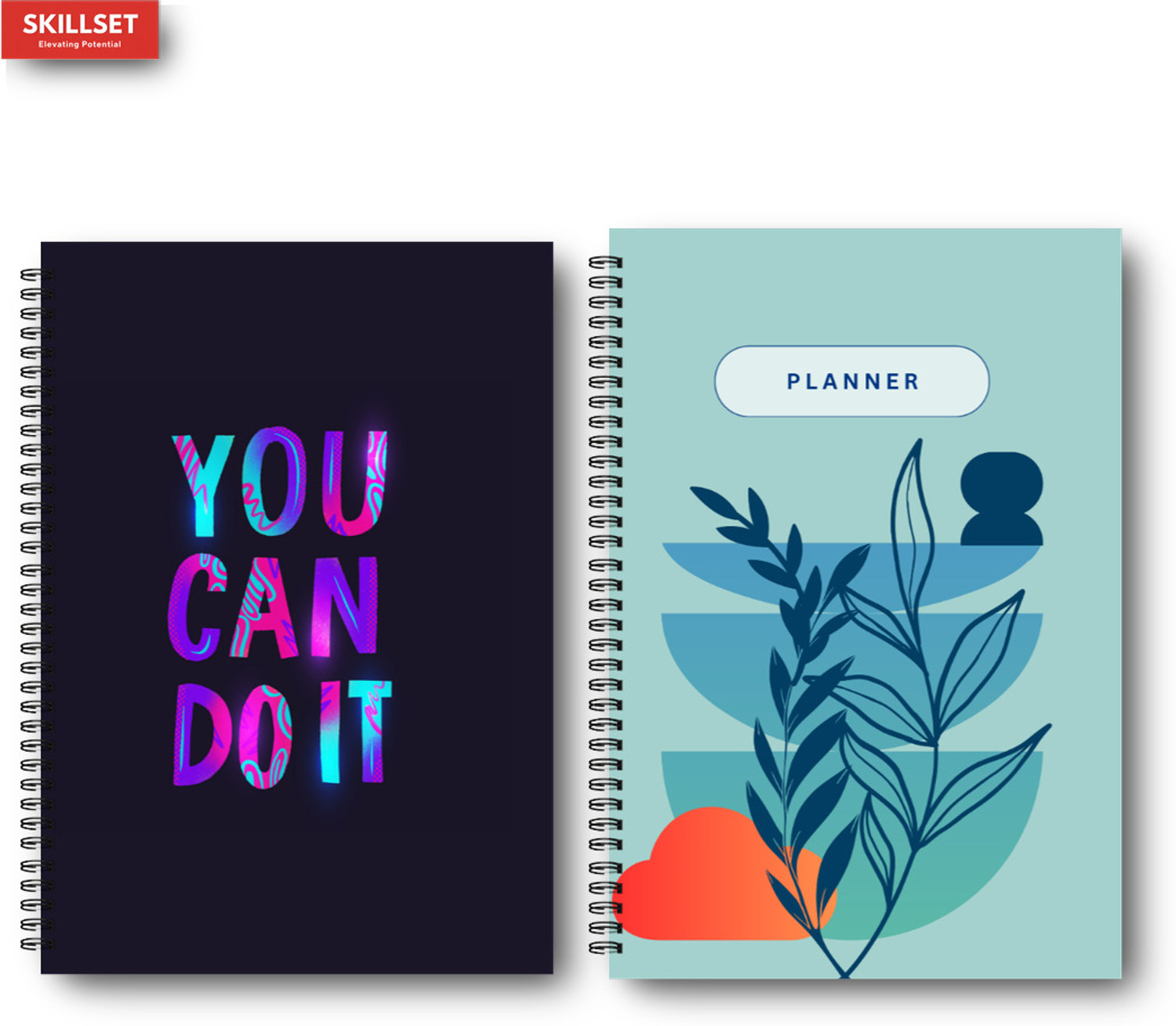 Image of SKILLSET Daily Schedule Organizer 192 Pages | Planner Goal Journal A5 Planner /Organizer YES 192 Pages
