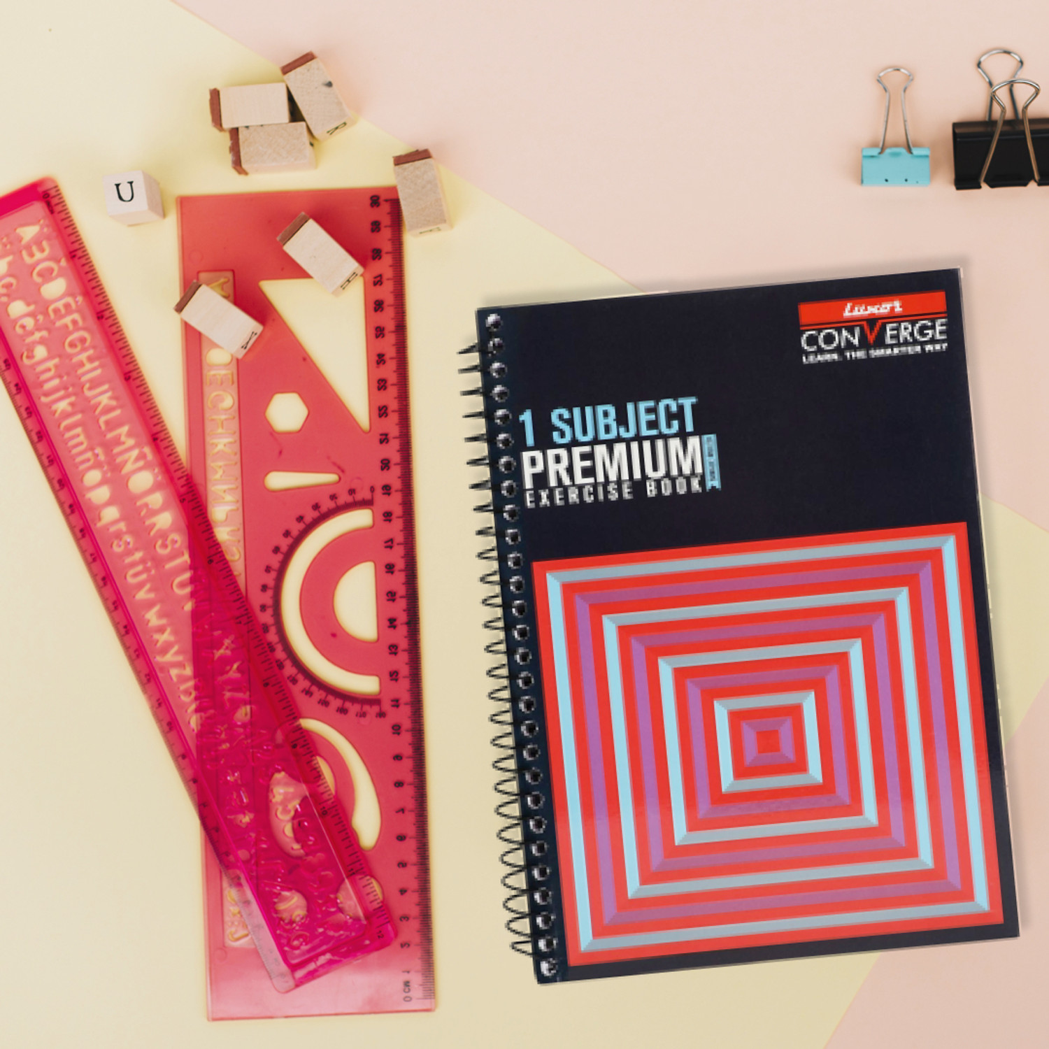 Image of LUXOR Premium Exercise Regular Notebook Ruled 250 Pages